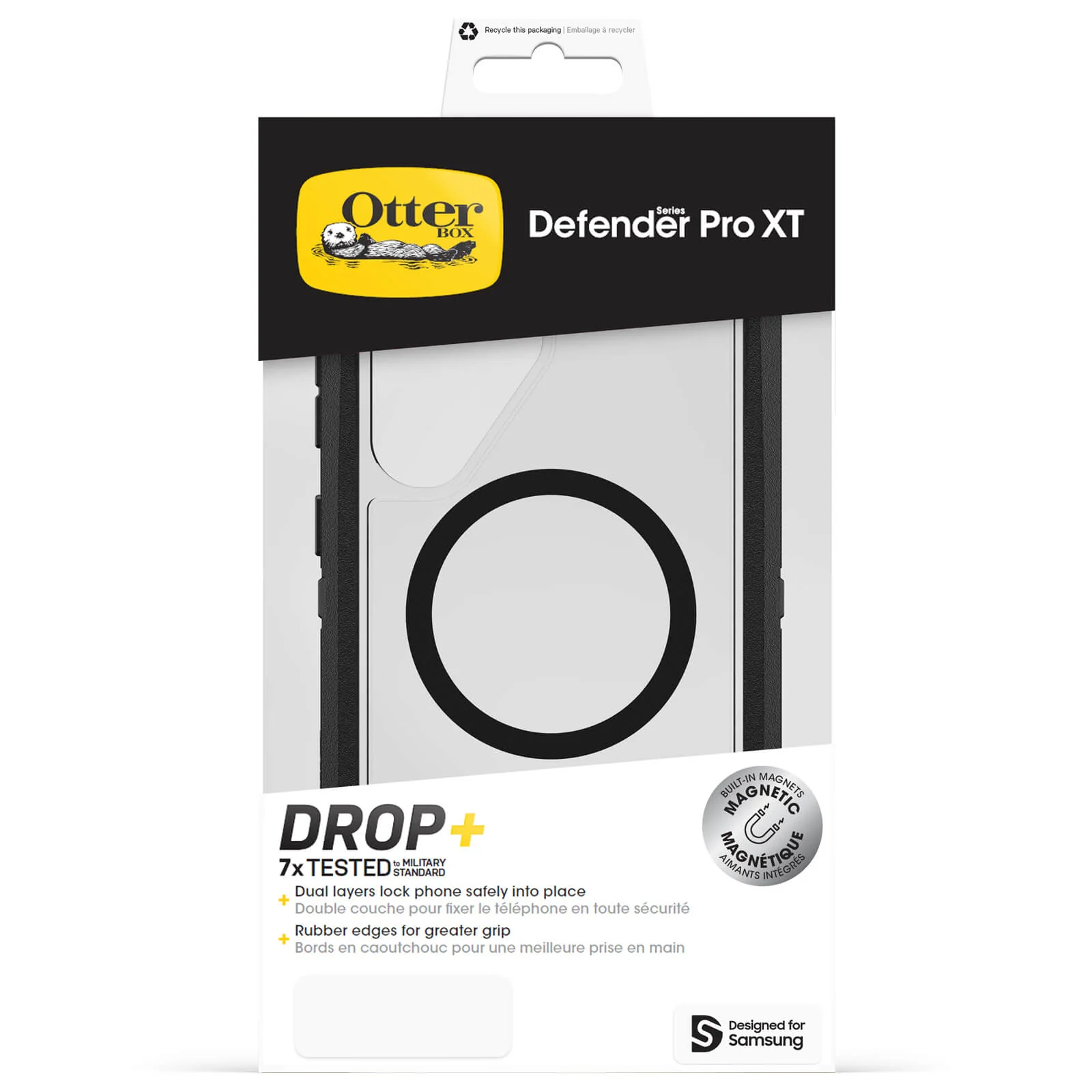 OtterBox Samsung Galaxy S25 Ultra Case Defender Series XT Clear with Magnets - Image 5