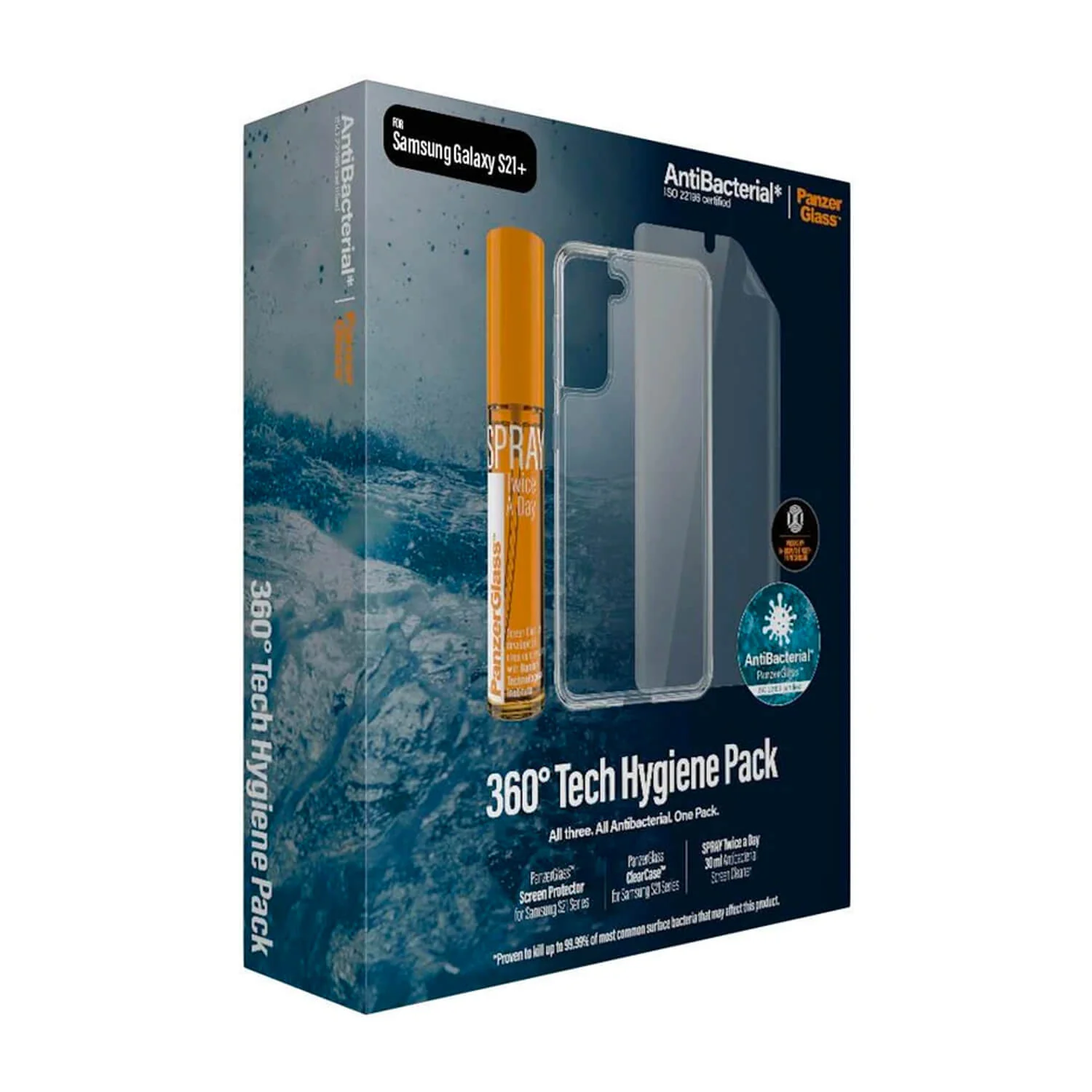 PanzerGlass™ Samsung Galaxy S21 Plus 5G Case & Screen Protector Hygiene Pack - Image 4