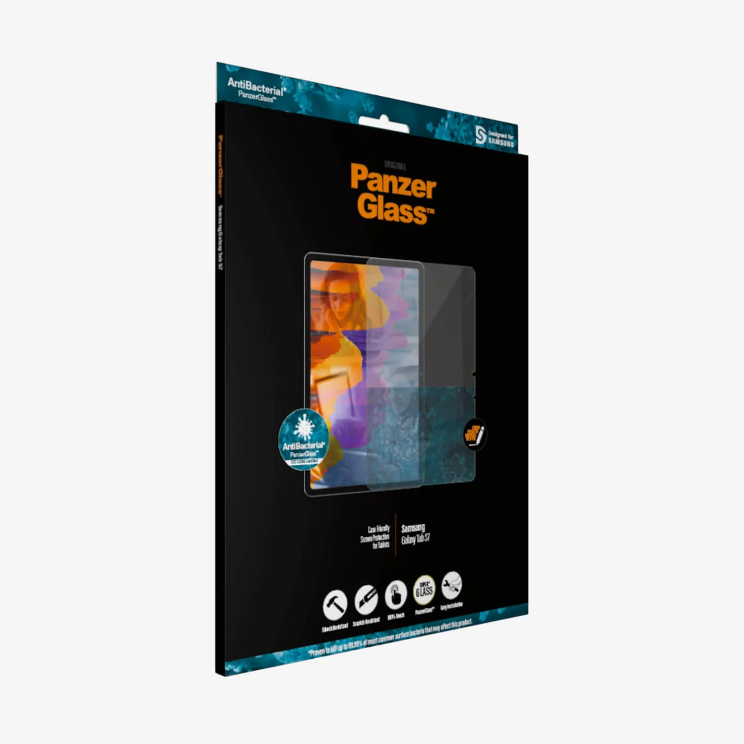 PanzerGlass™ Samsung Galaxy Tab S7 Screen Protector Glass - Image 3