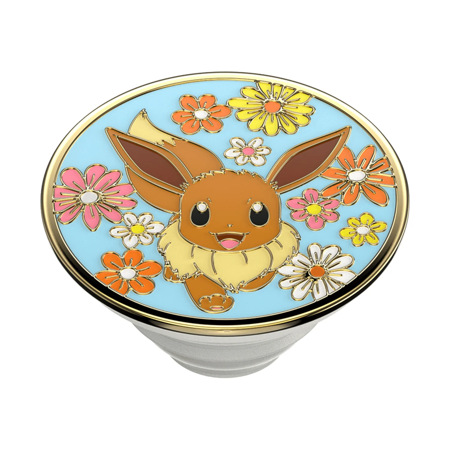 PopSockets PopGrip Universal Pokemon Enamel Floral Eevee - Image 4