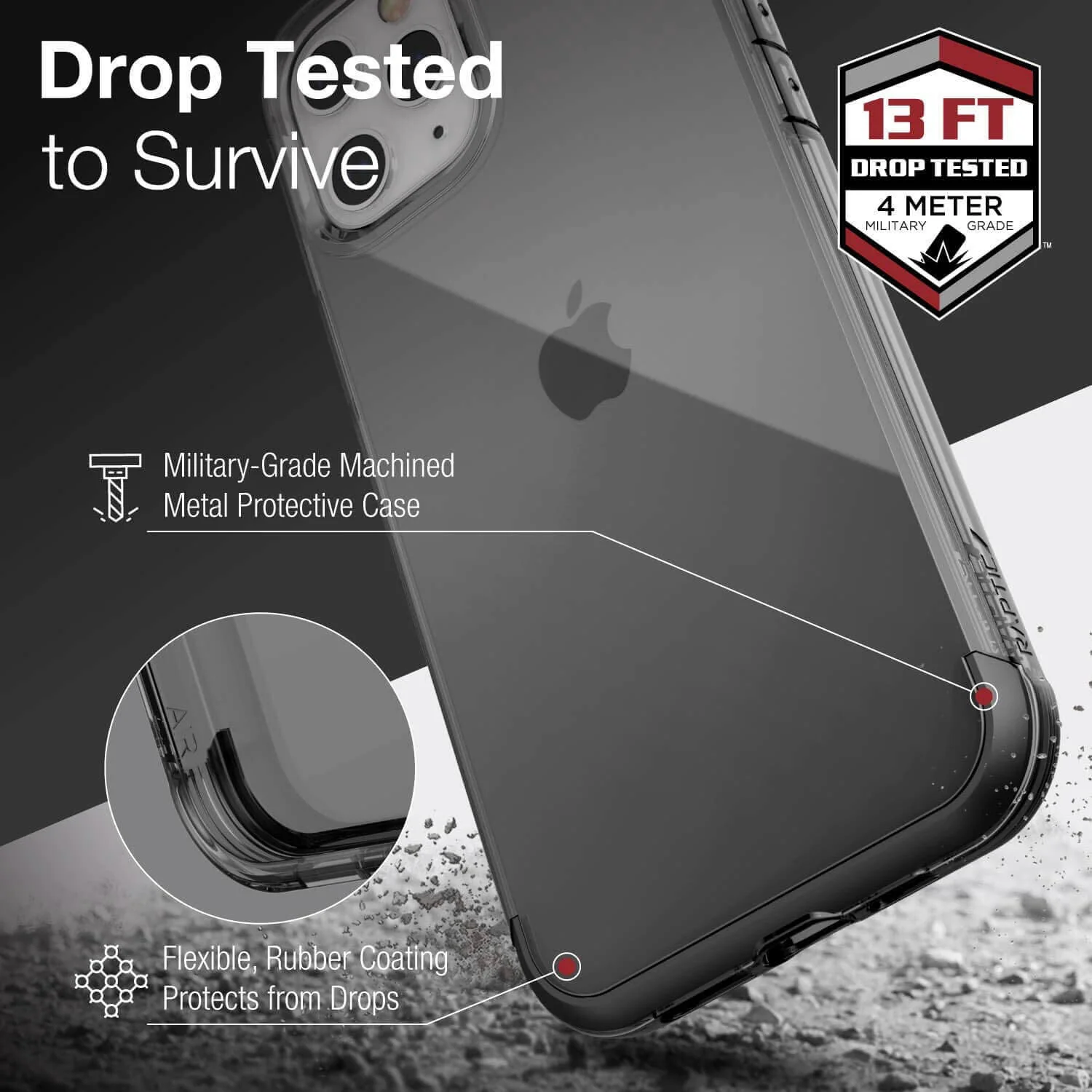 Raptic iPhone 12 mini Case Air Black - Image 2