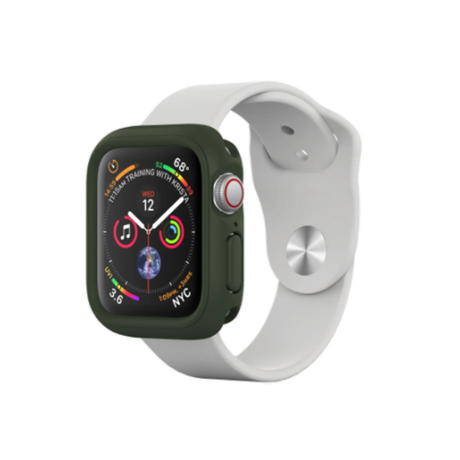 RhinoShield Apple Watch Series 1/2/3 CrashGuard NX Bumper Case 38mm Camo Green