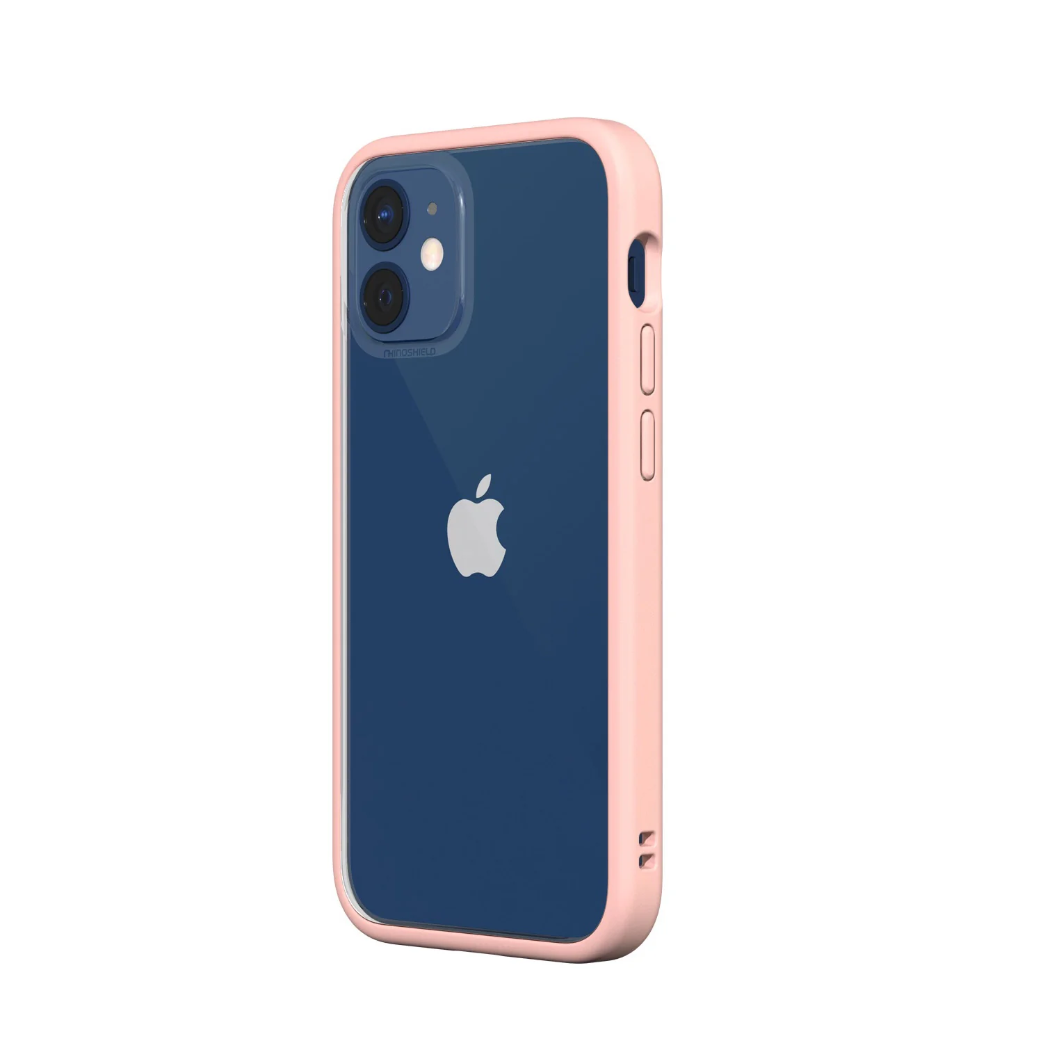 RhinoShield iPhone 12 mini Case MOD NX with Rim, Button, Frame, Clear Back Plate Blush Pink - Image 3