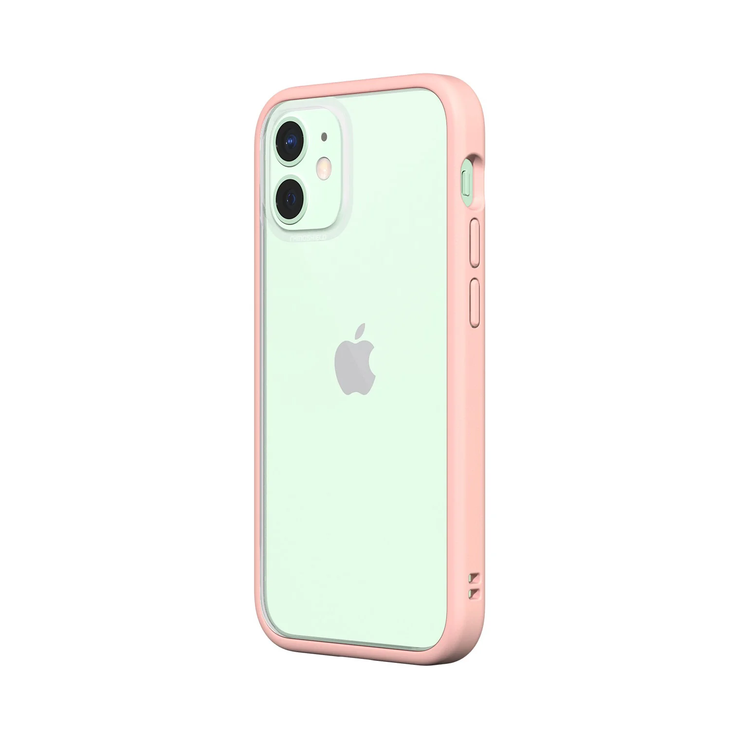 RhinoShield iPhone 12 mini Case MOD NX with Rim, Button, Frame, Clear Back Plate Blush Pink - Image 4