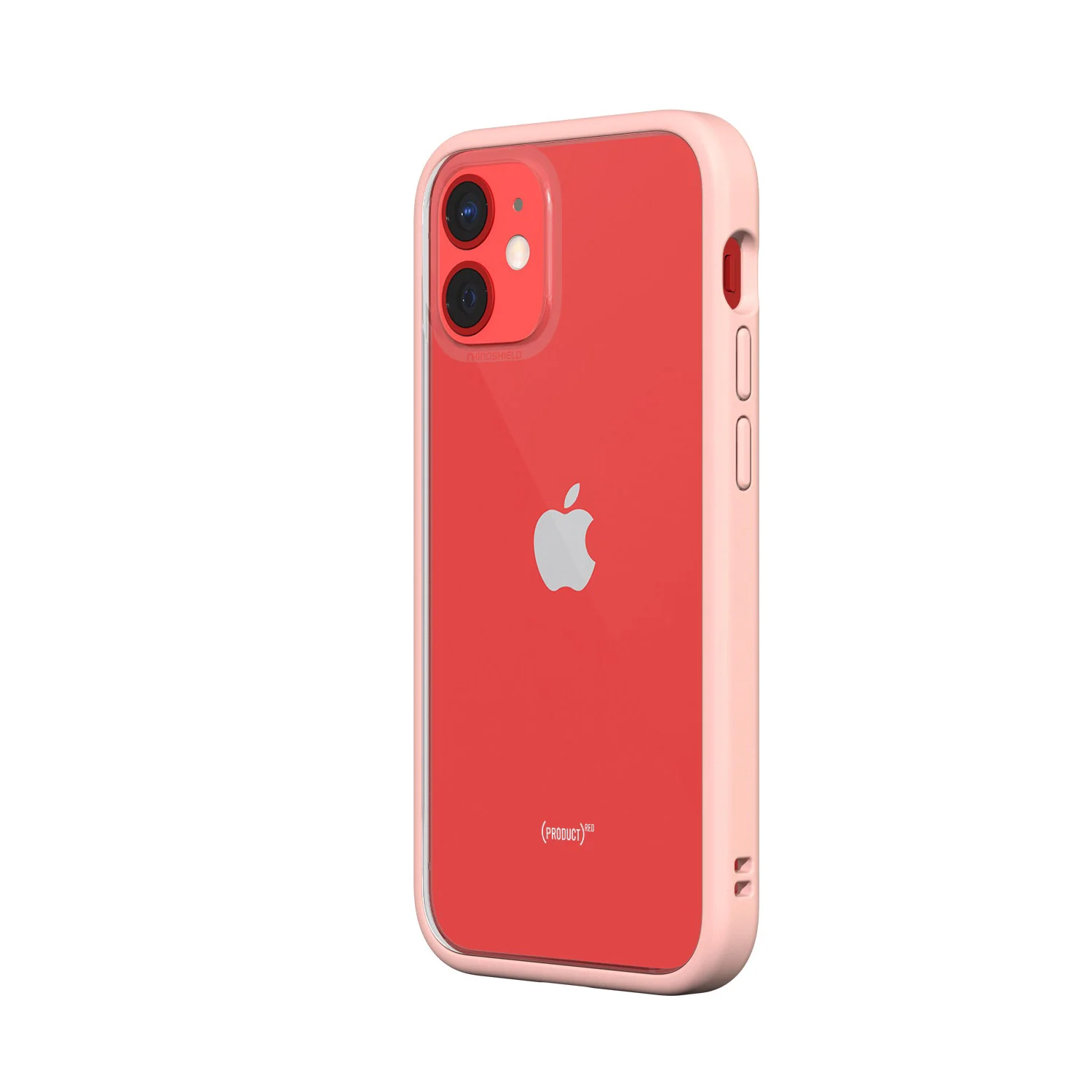 RhinoShield iPhone 12 mini Case MOD NX with Rim, Button, Frame, Clear Back Plate Blush Pink - Image 6