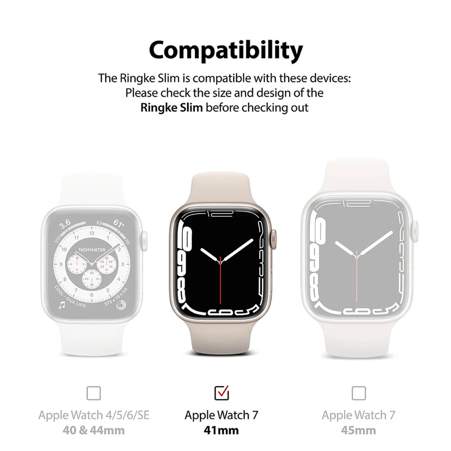 Ringke Apple Watch Series 9 / 8 / 7 41mm Case Clear Metallic Blue 2 Pack - Image 12