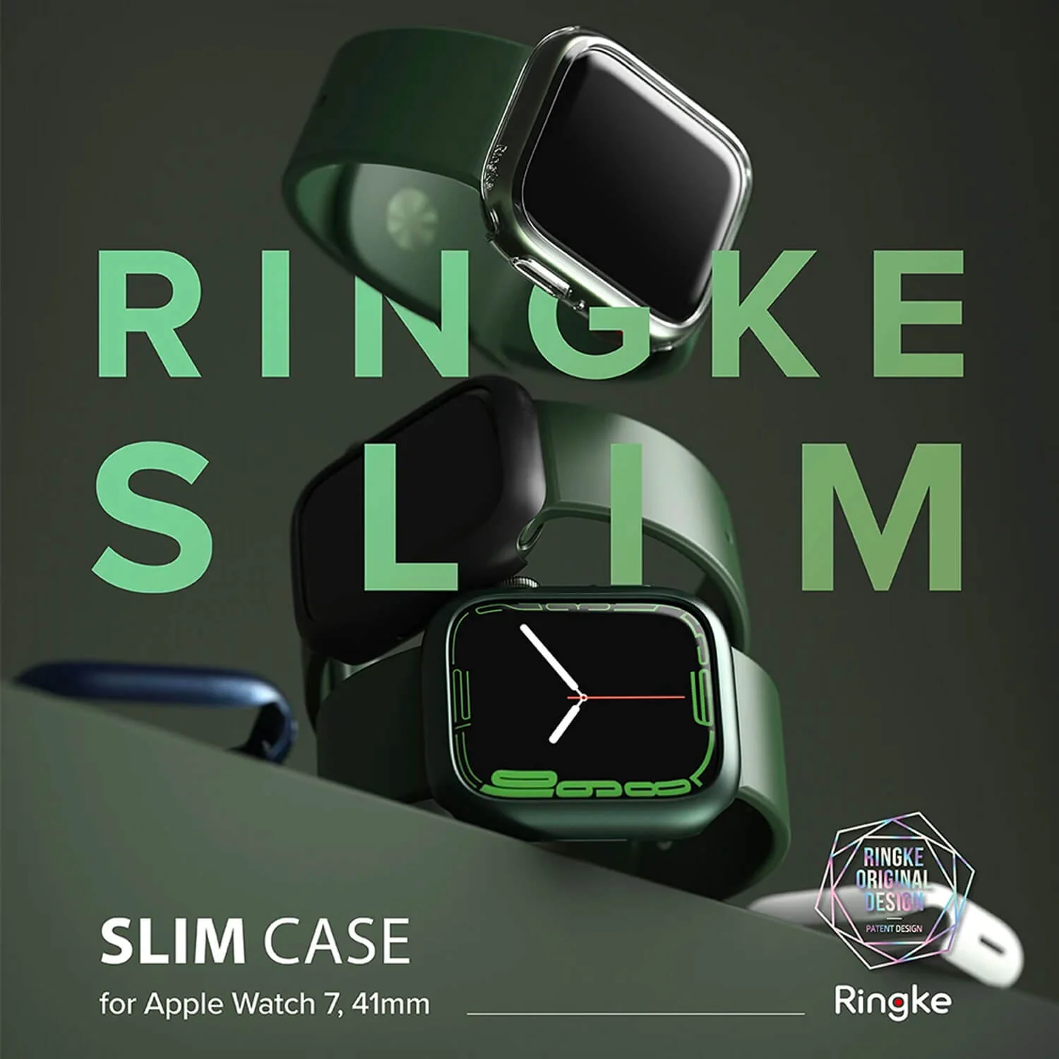 Ringke Apple Watch Series 9 / 8 / 7 41mm Case Clear White 2 Pack - Image 6