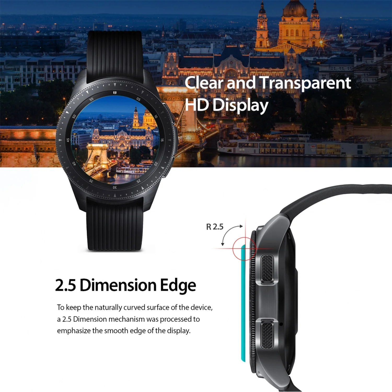 Ringke Galaxy Watch 3 45mm Screen Protector Tempered Glass - Image 6