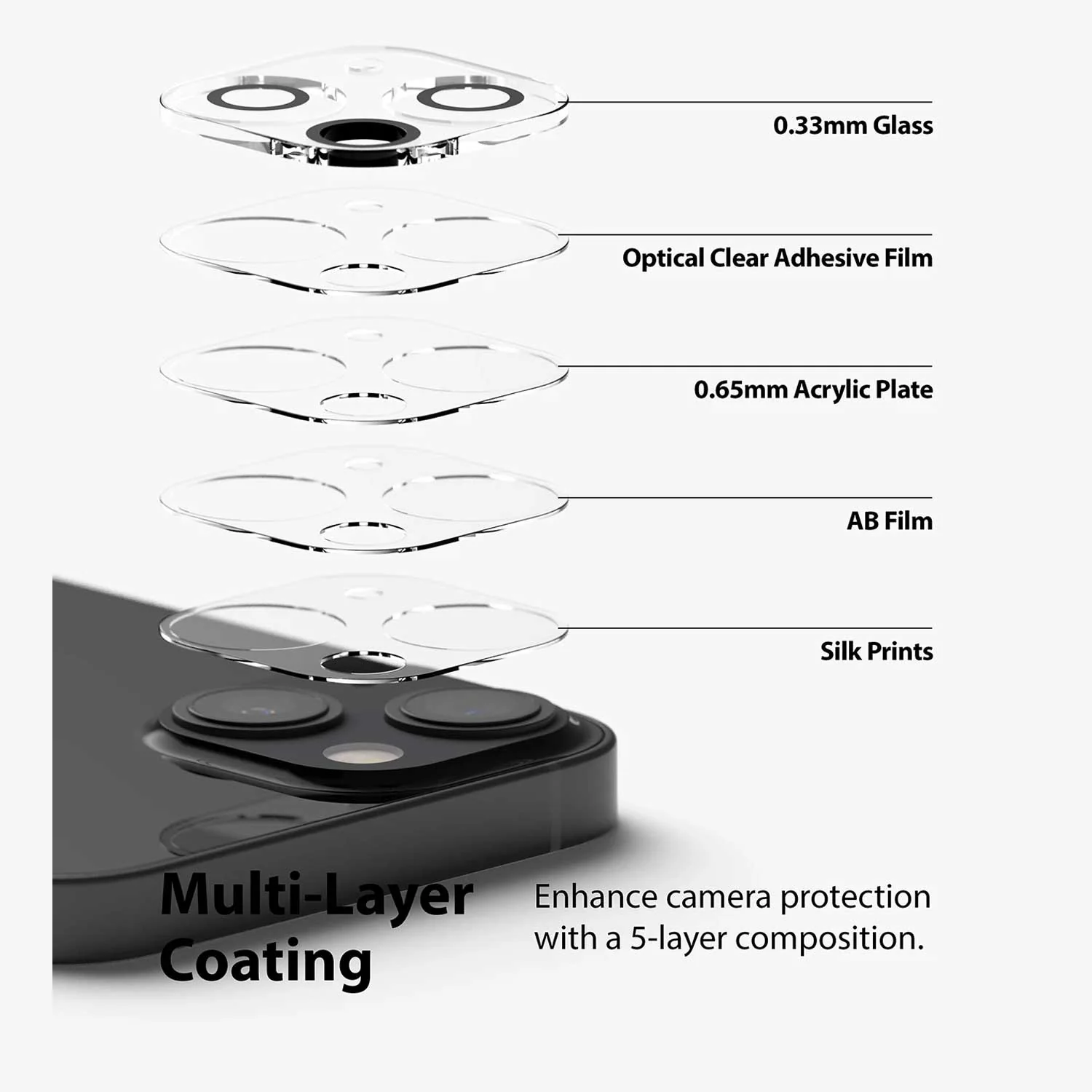 Ringke iPhone 13 Camera Lens Protector 2 Pack - Image 6