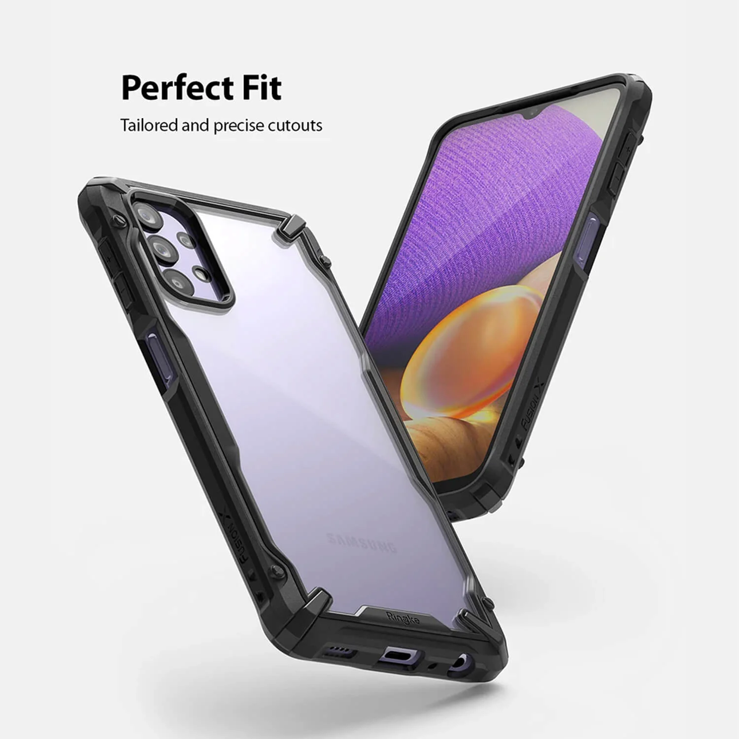 Ringke Samsung Galaxy A32 5G Case Fusion X Design Camo Black - Image 3