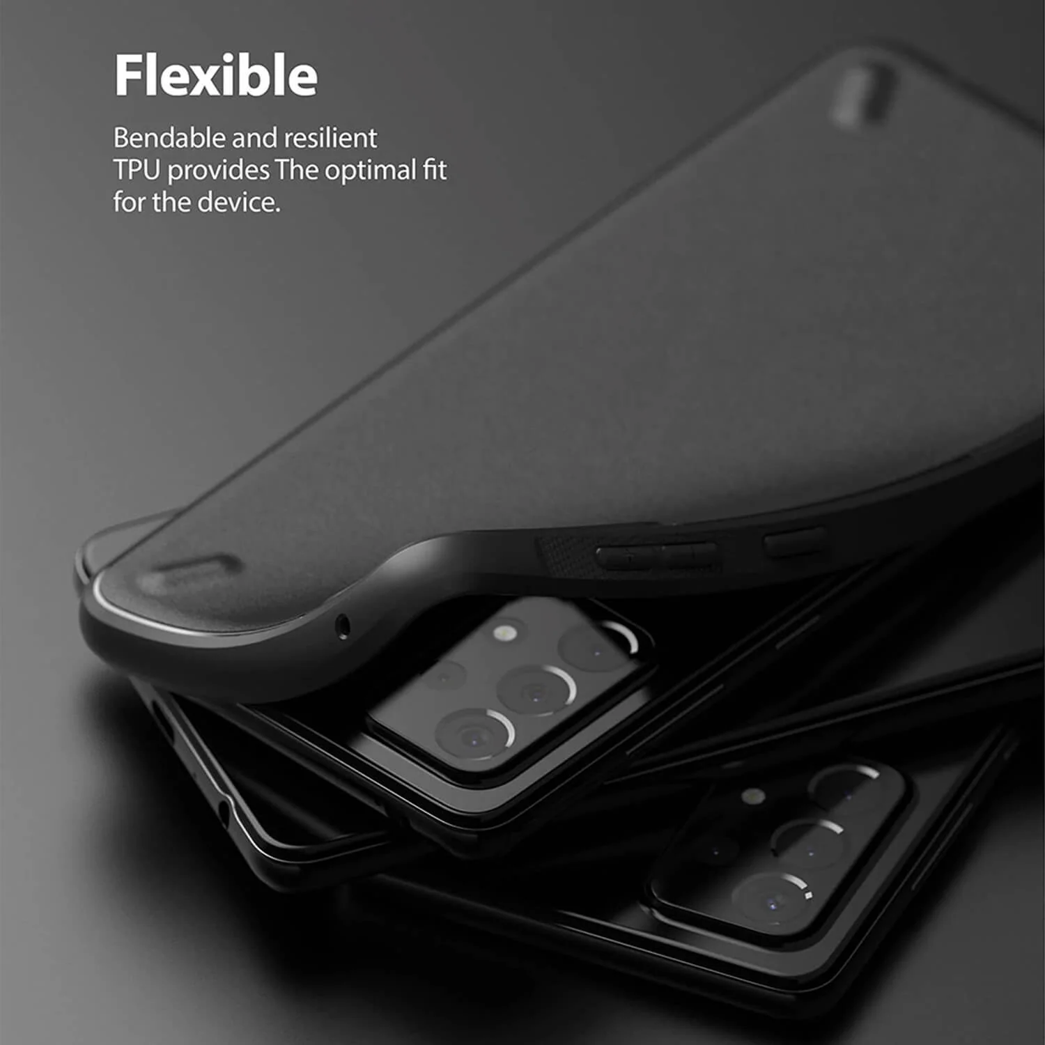 Ringke Samsung Galaxy A72 Case Onyx Dark Grey - Image 5