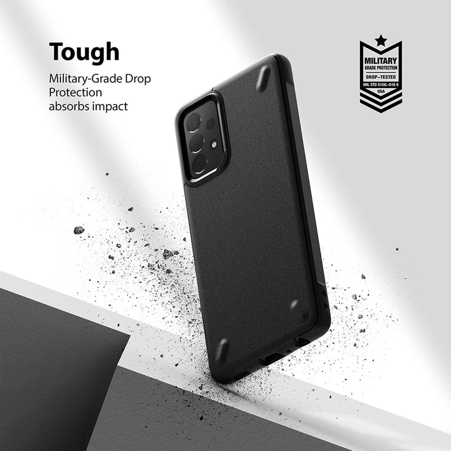 Ringke Samsung Galaxy A72 Case Onyx Dark Grey - Image 7