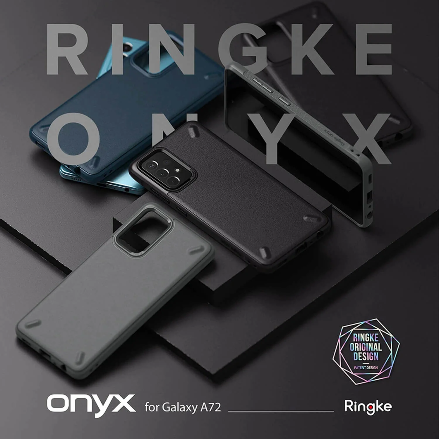 Ringke Samsung Galaxy A72 Case Onyx Navy - Image 2