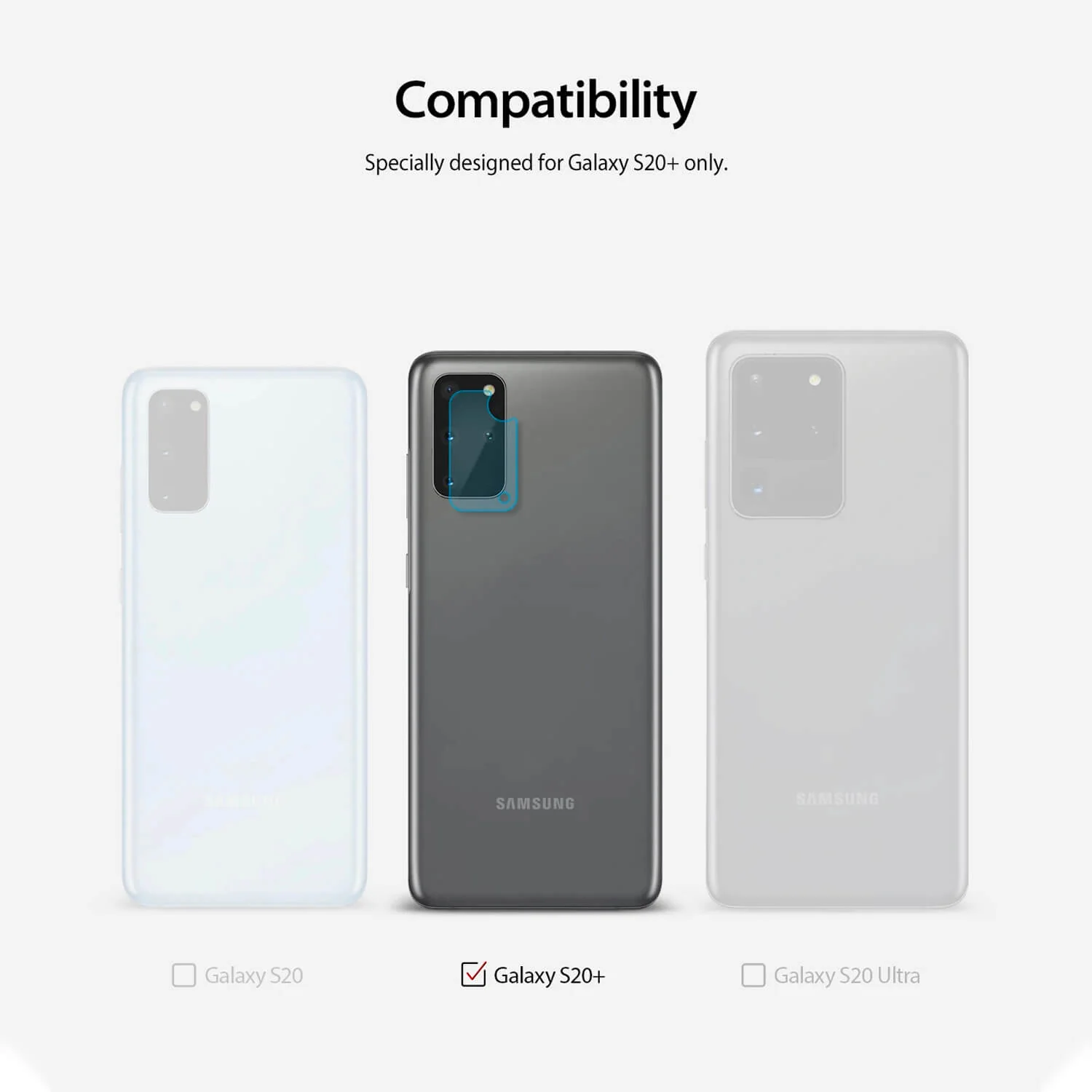 Ringke Samsung Galaxy S20 Plus Camera Protector Invisible Defender Glass - Image 11