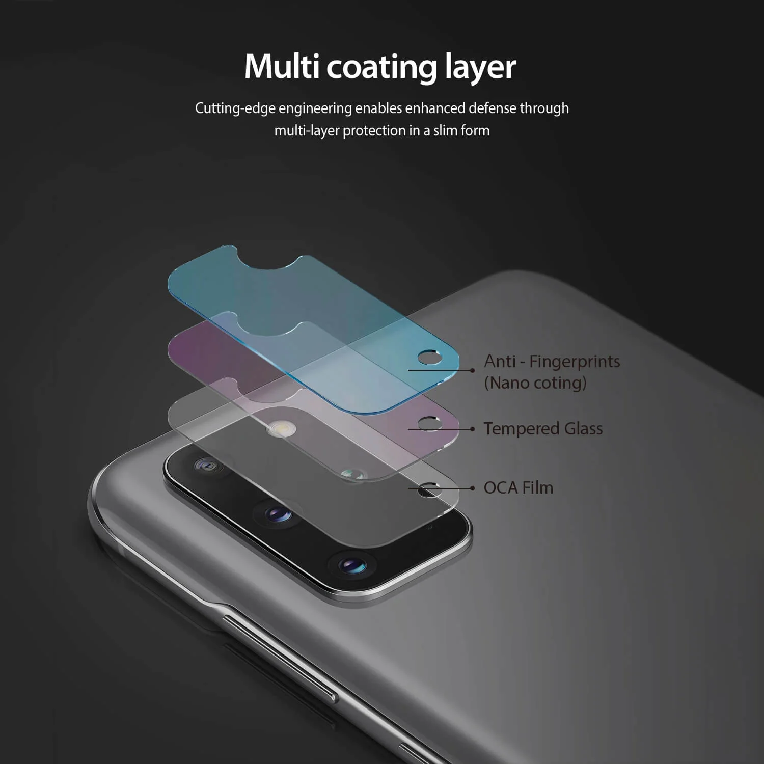 Ringke Samsung Galaxy S20 Plus Camera Protector Invisible Defender Glass - Image 7