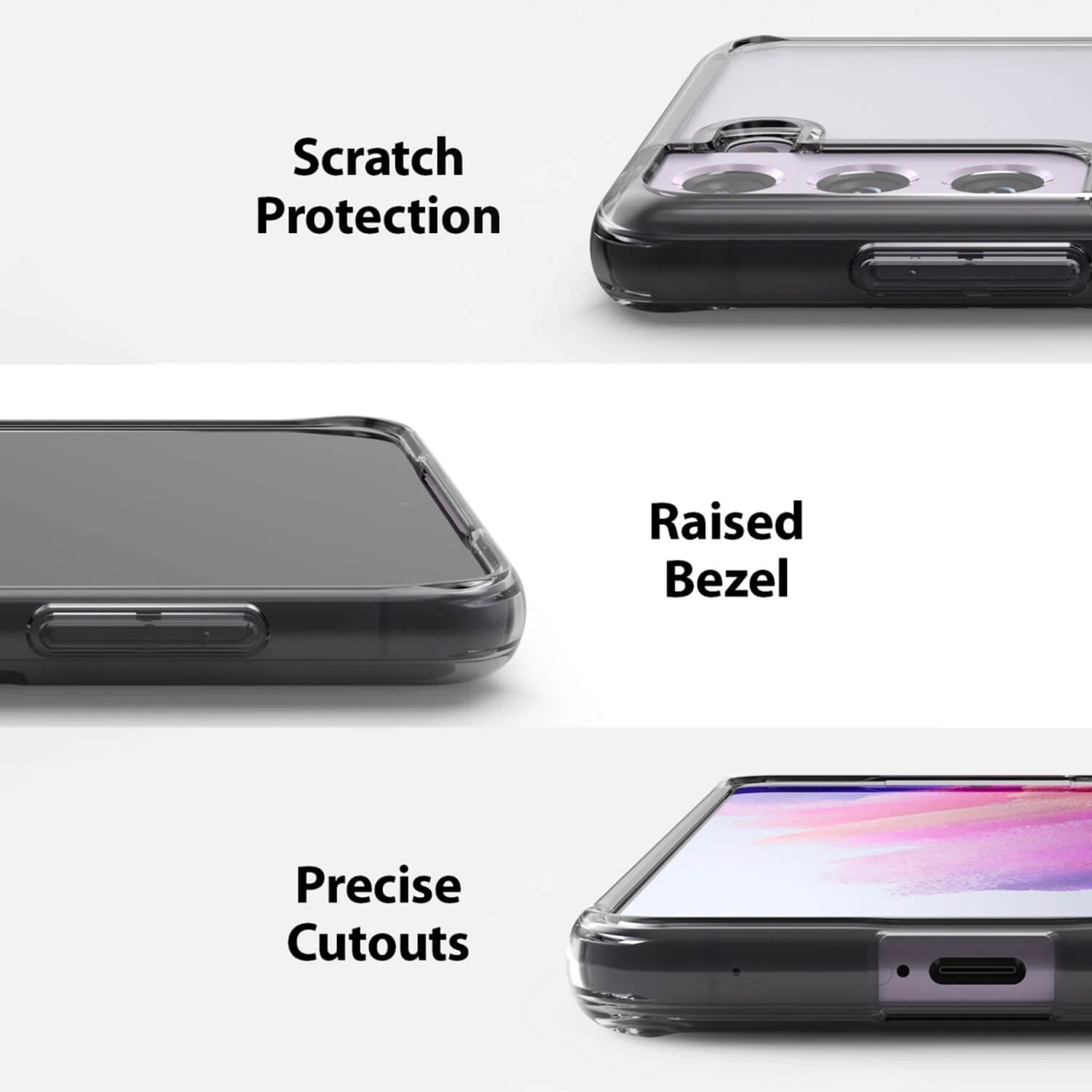 Ringke Samsung Galaxy S21 FE 5G Case Fusion Clear - Image 2