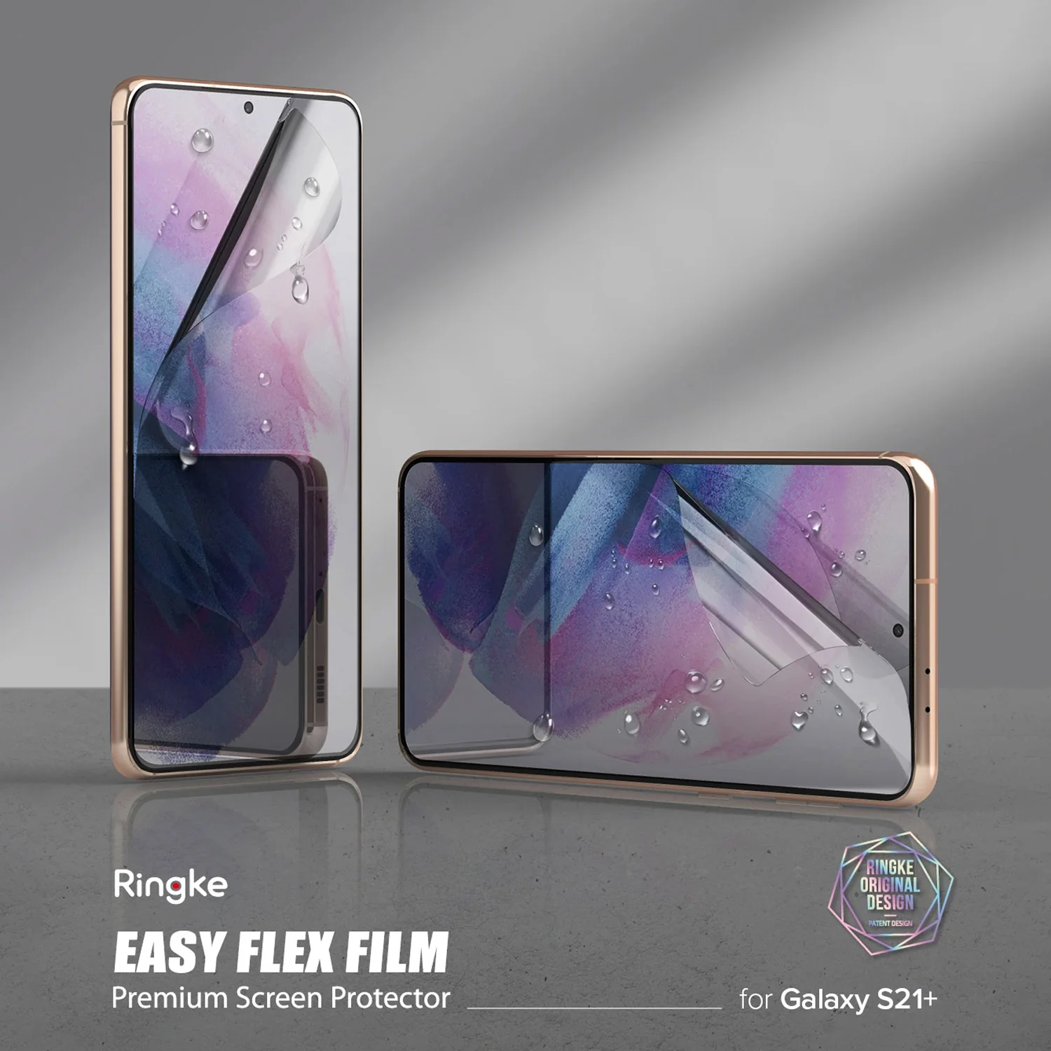 Ringke Samsung Galaxy S21 Plus 5G Screen Protector Easy Flex 2 Pack - Image 2