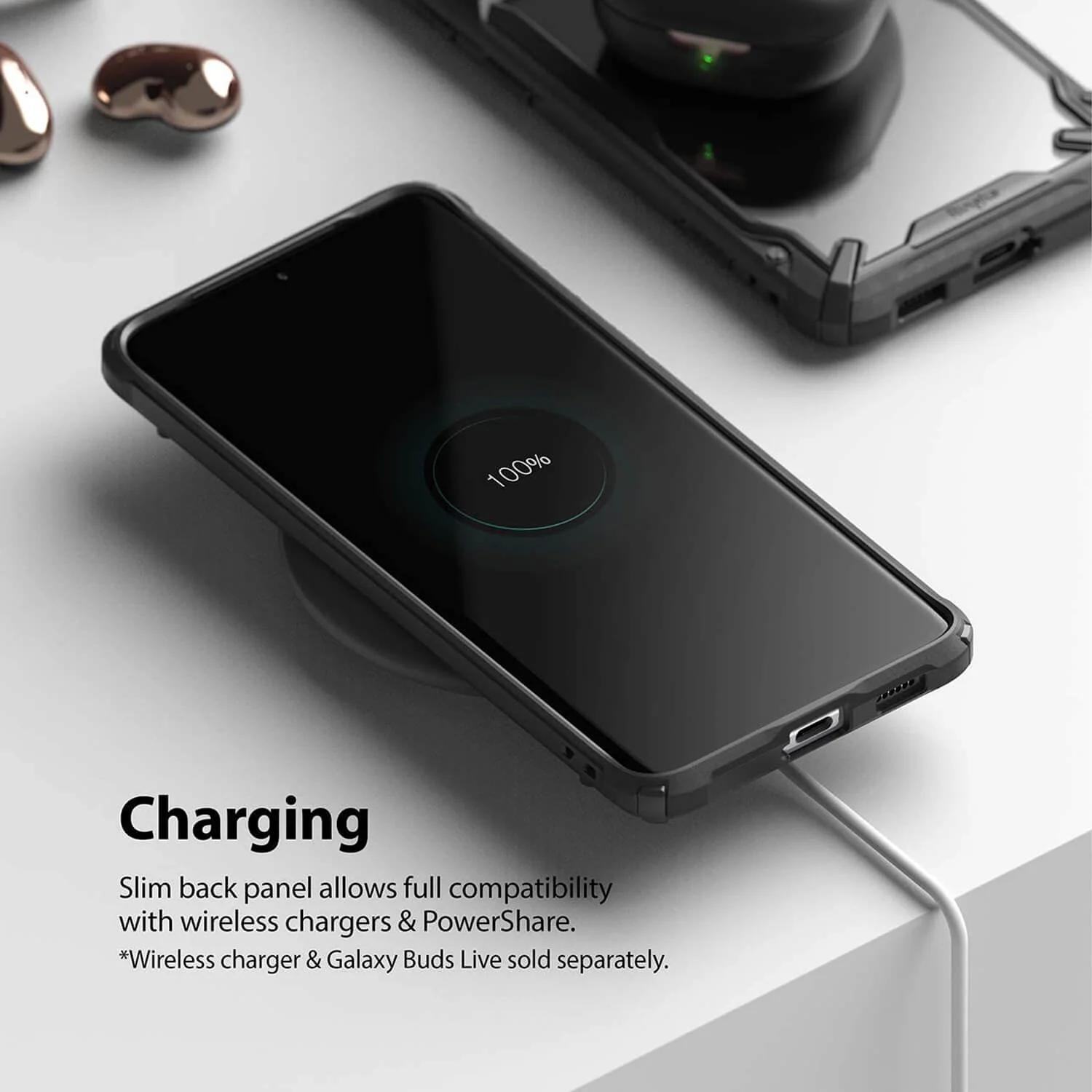 Ringke Samsung Galaxy S21 Ultra 5G Case Fusion X Black - Image 7