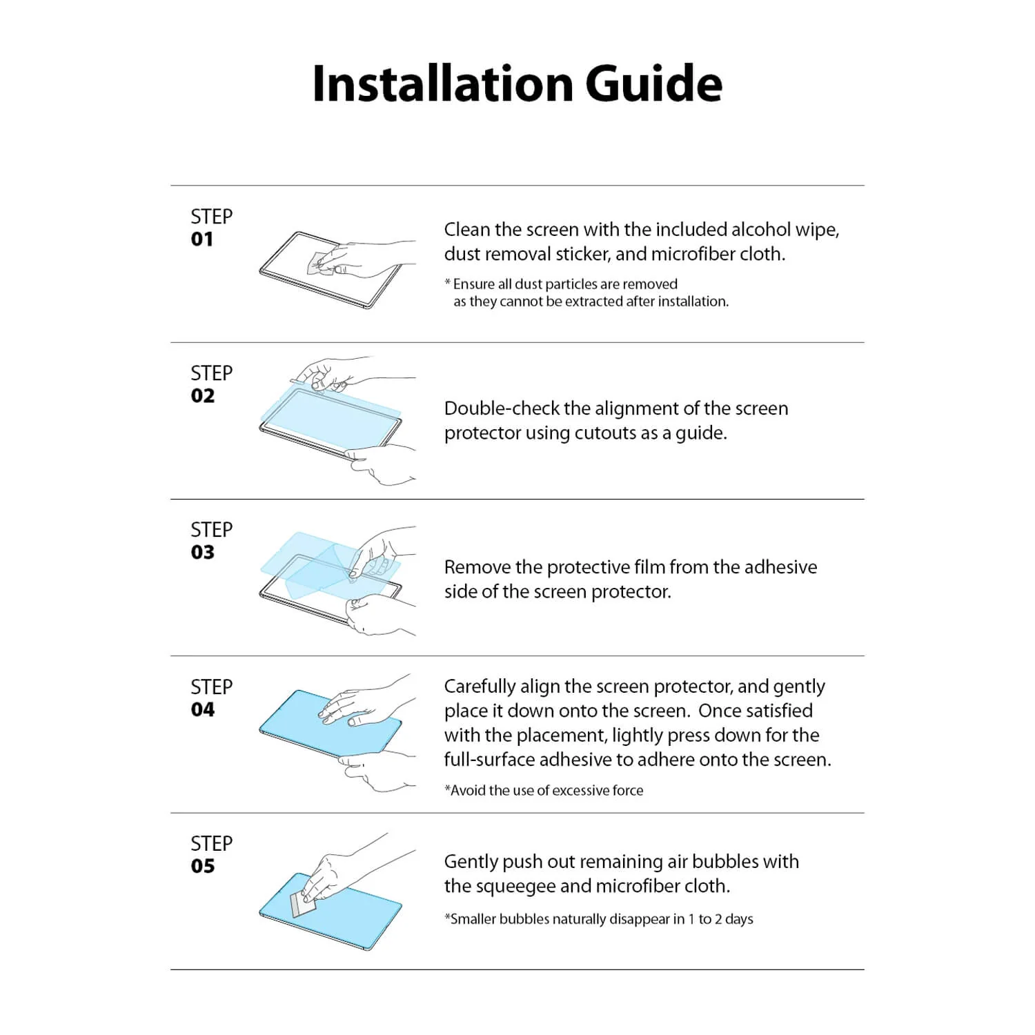 Ringke Samsung Galaxy Tab S8 / S7 Invisible Defender Glass Screen Protector - Image 10