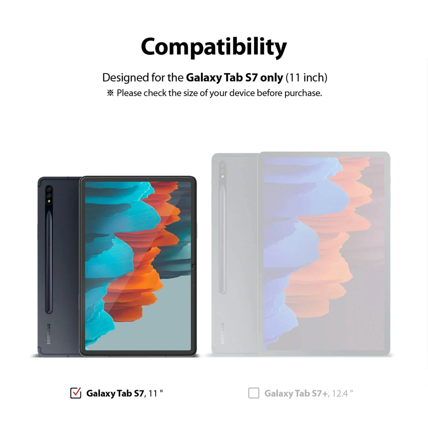 Ringke Samsung Galaxy Tab S8 / S7 Invisible Defender Glass Screen Protector - Image 11