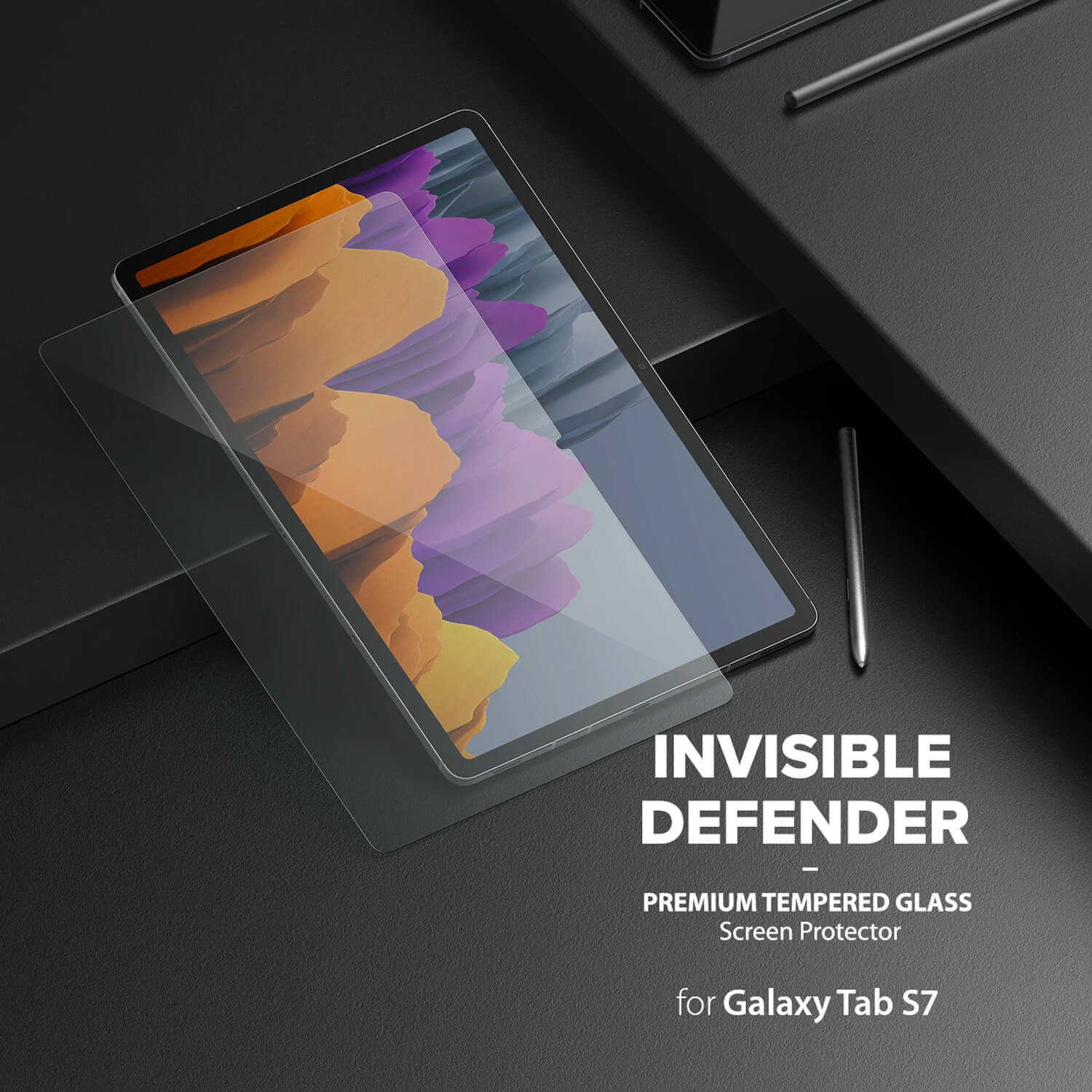 Ringke Samsung Galaxy Tab S8 / S7 Invisible Defender Glass Screen Protector - Image 3