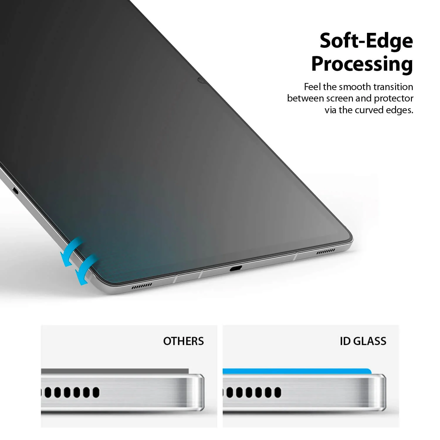 Ringke Samsung Galaxy Tab S8 / S7 Invisible Defender Glass Screen Protector - Image 4