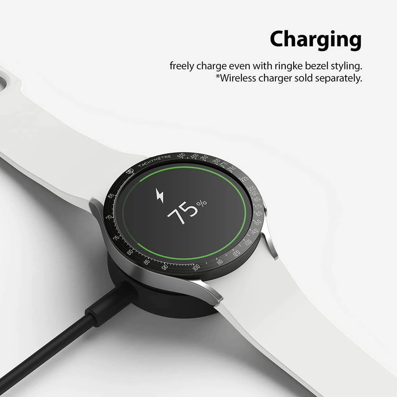 Ringke Samsung Galaxy Watch 4 40mm Bezel Styling Stainless Case Black - Image 2