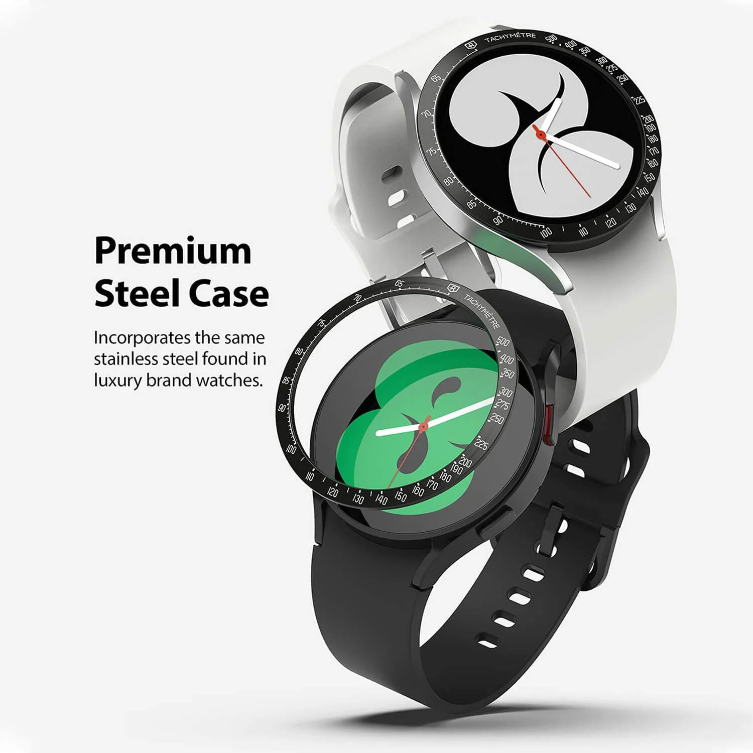 Ringke Samsung Galaxy Watch 4 40mm Bezel Styling Stainless Case Black - Image 4