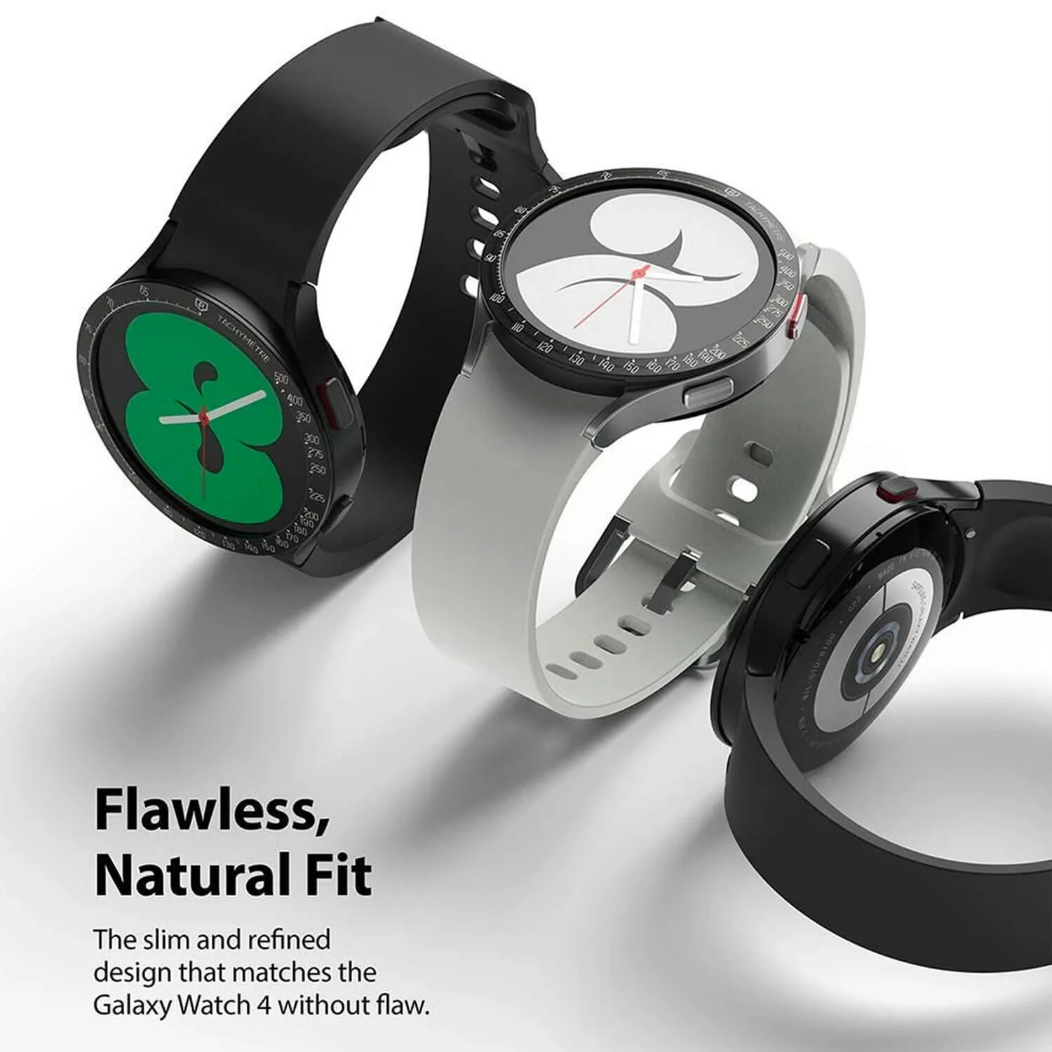 Ringke Samsung Galaxy Watch 4 40mm Bezel Styling Stainless Case Silver - Image 7
