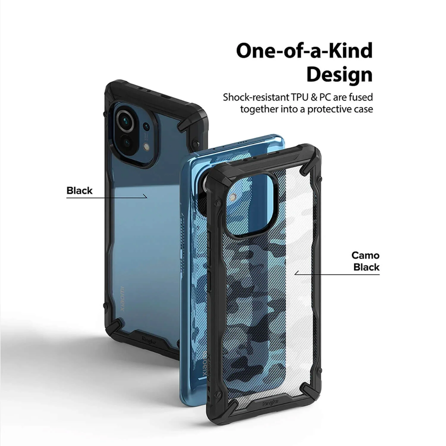 Ringke Xiaomi Mi 11T & 11T Pro Case Fusion X Camo Black - Image 4