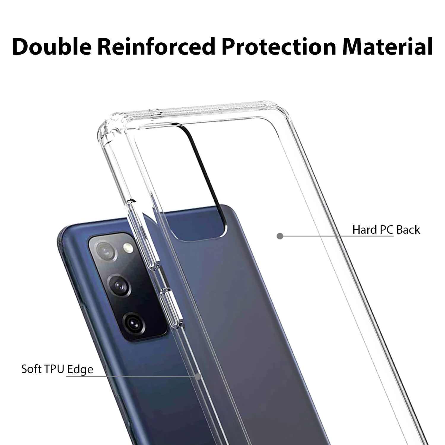 Tough On Samsung Galaxy S20 FE 5G Case Hybrid Clear - Image 4