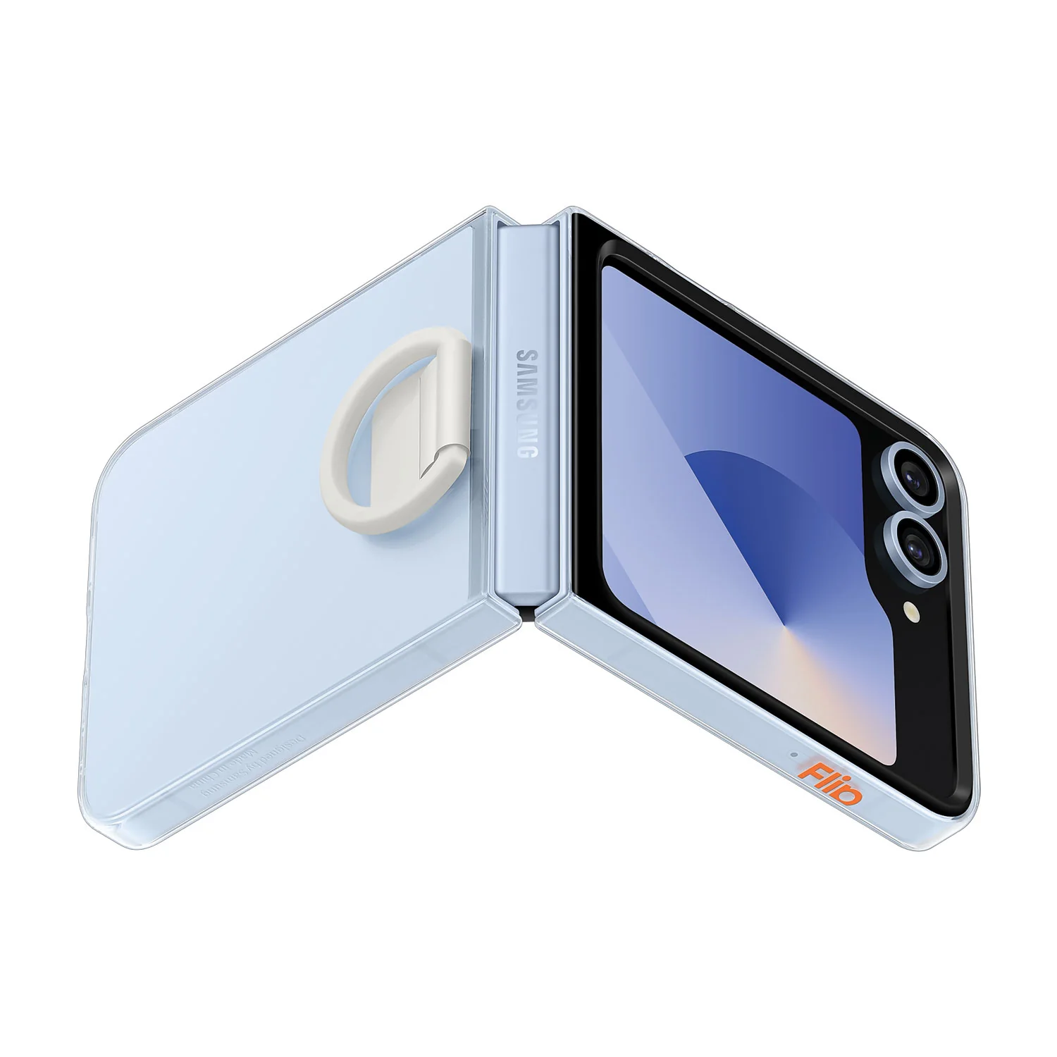 Samsung Galaxy Z Flip6 Clear Case with Ring - Image 5