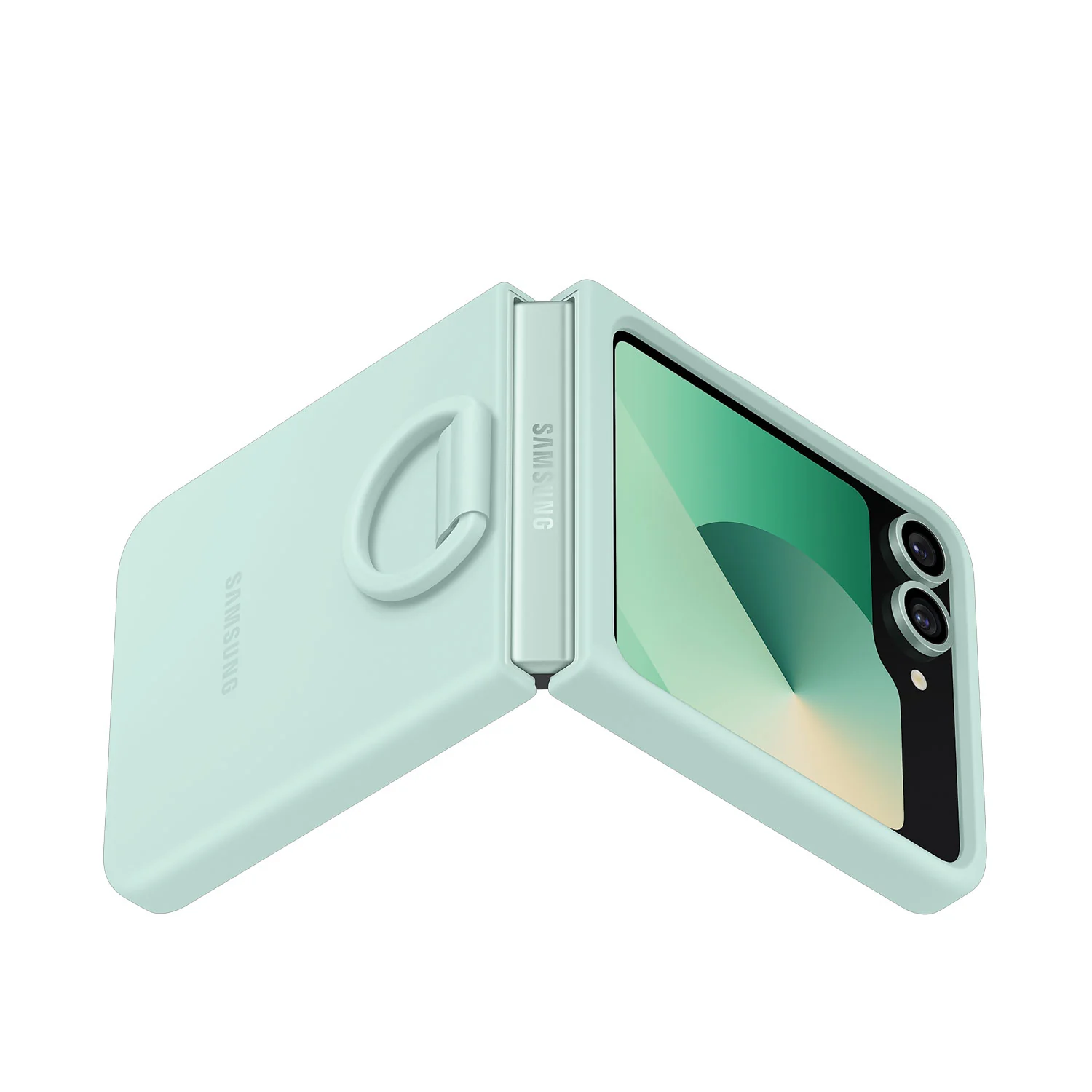 Samsung Galaxy Z Flip6 Silicone Case with Ring - Image 17