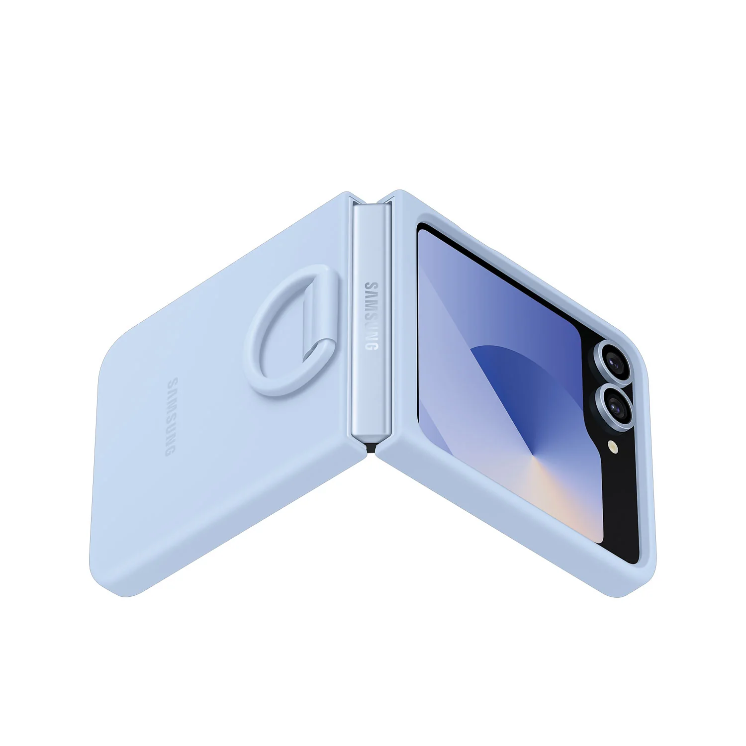Samsung Galaxy Z Flip6 Silicone Case with Ring - Image 5