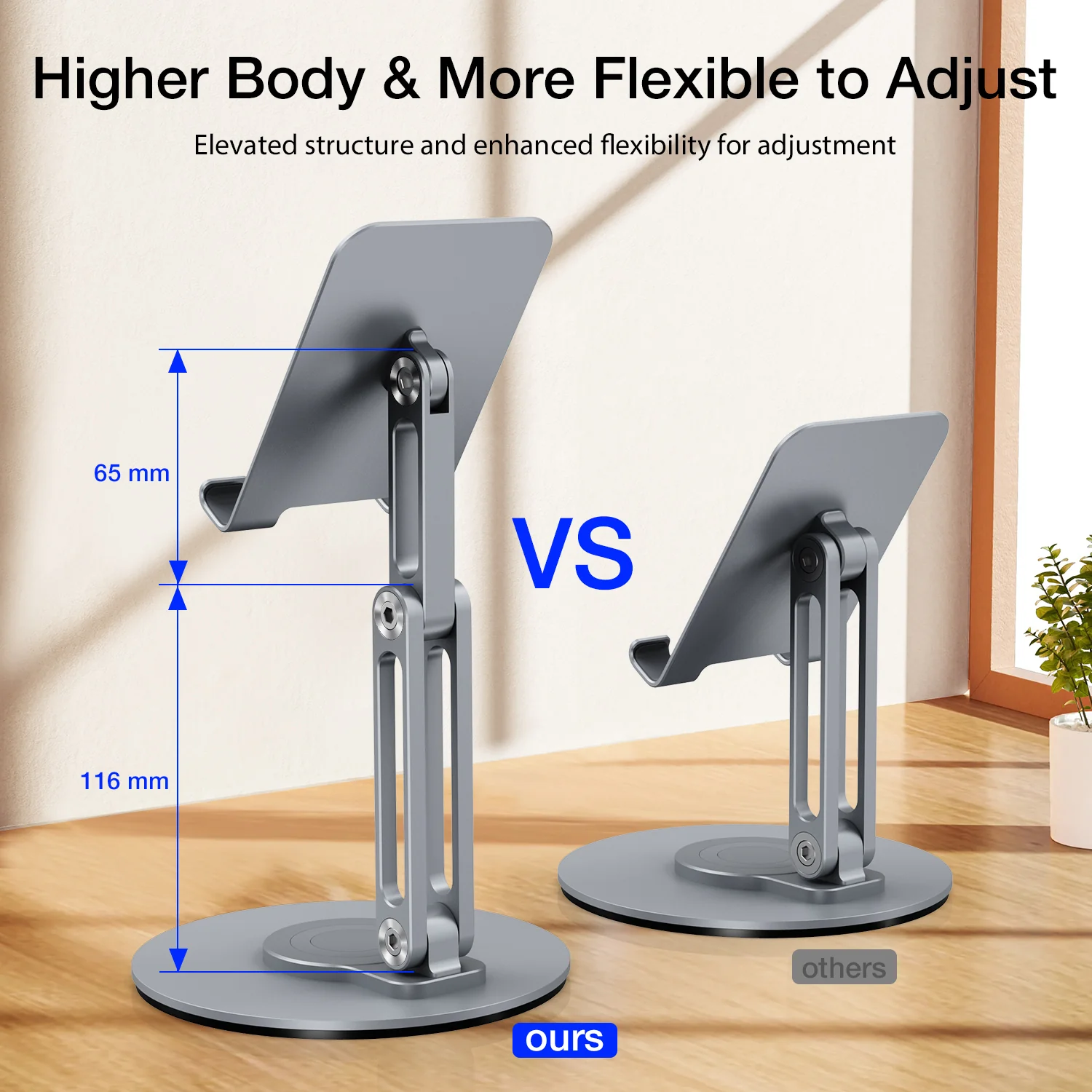 Tablet Stands 360 Rotating Foldable iPad Holder Stand - Image 10