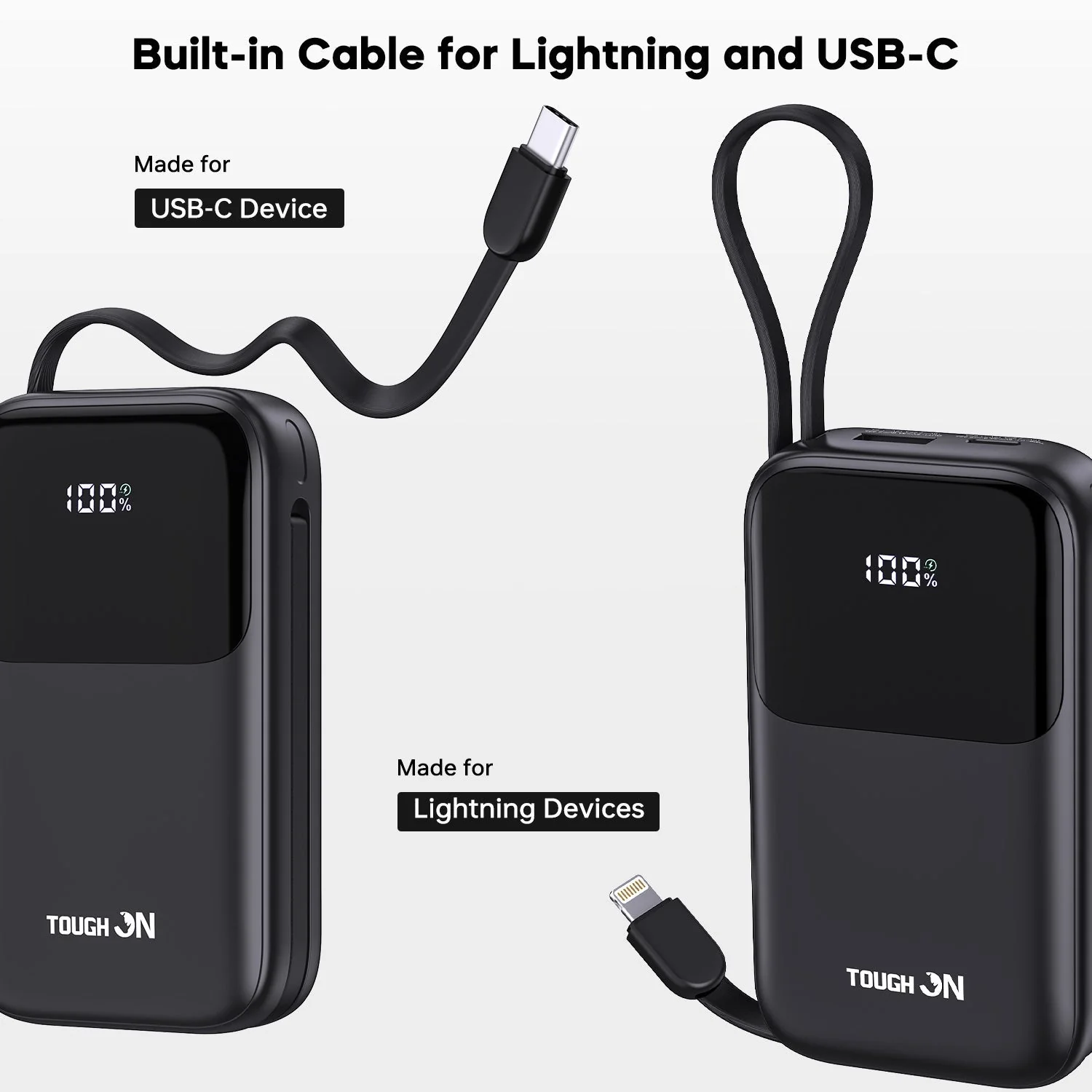 Tough On 10000mAh Power Bank (20W) + USB-C Charger (30W) Bundle - Image 6