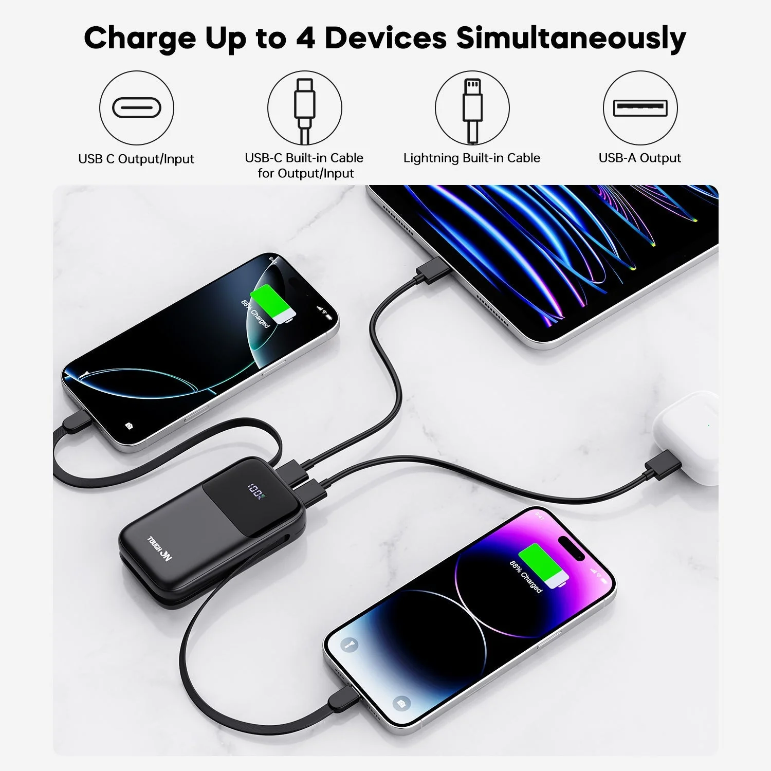 Tough On 10000mAh Power Bank (20W) + USB-C Charger (30W) Bundle - Image 7