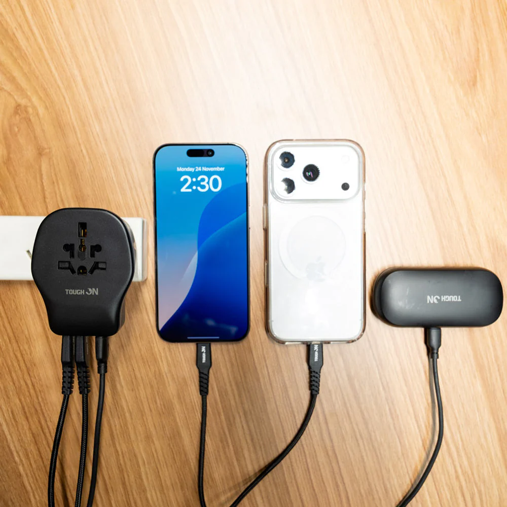 Tough On 20W Universal Travel Charger with 4 Plug Adapter - Image 4