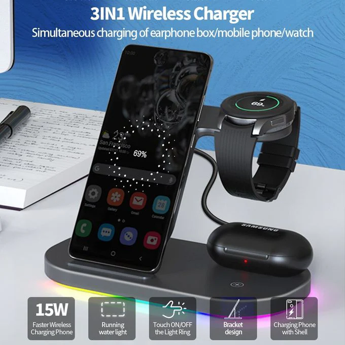 Tough On 3-in-1 Wireless Charger (for Samsung Galaxy Devices) and 20W USB-C Charger Bundle - Image 5