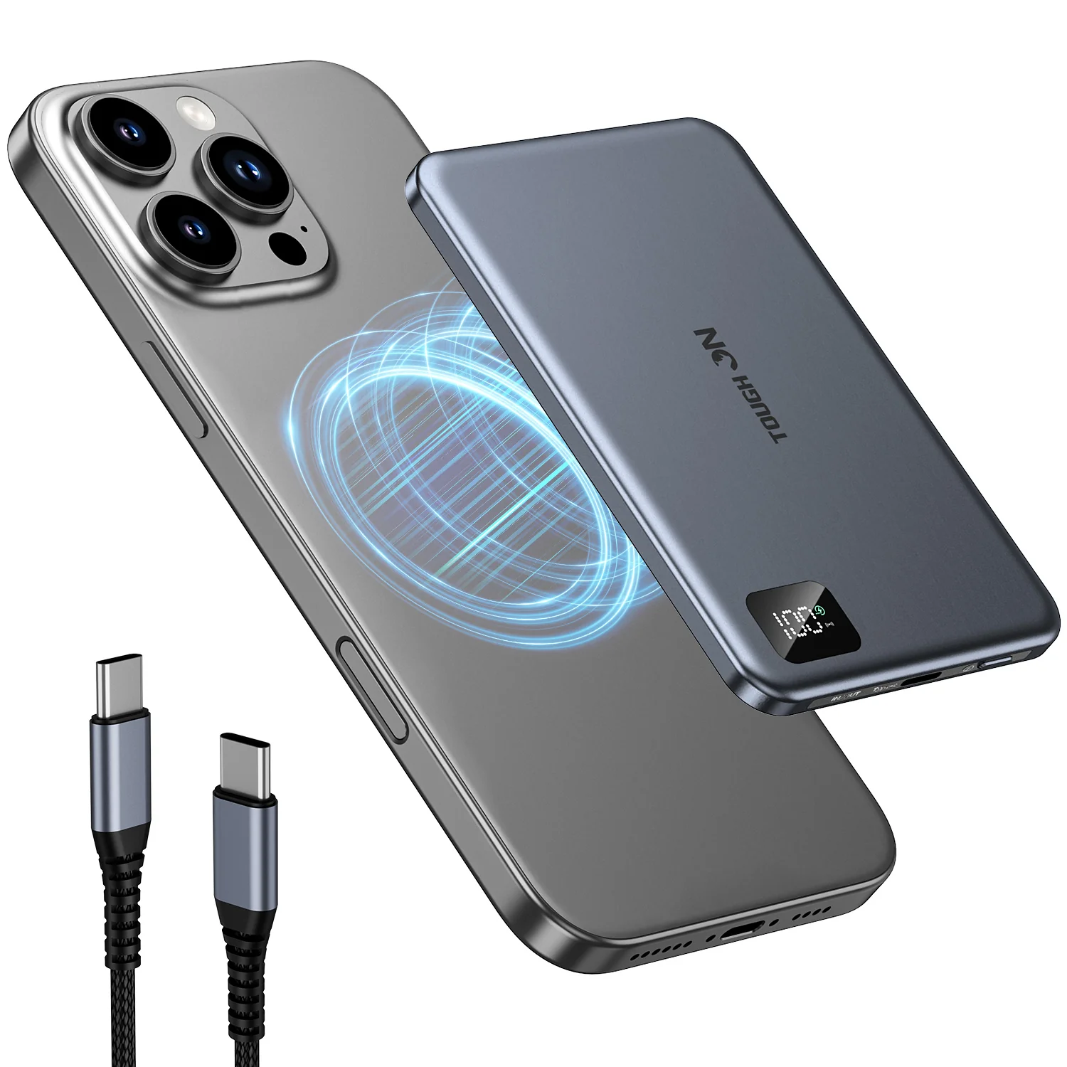 Tough On 5000mAh Ultra Slim Magnetic Power Bank