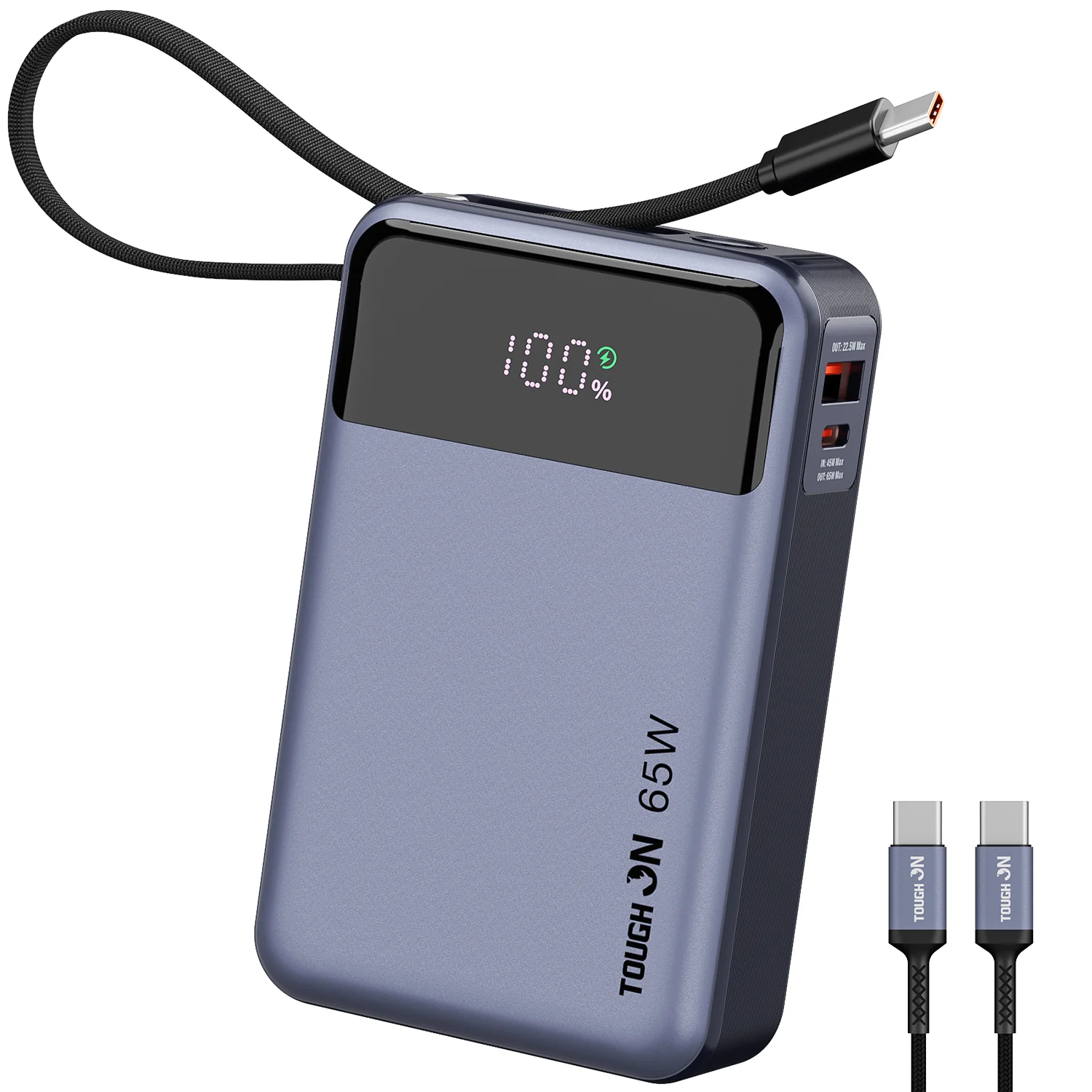 Tough On 65W 20000mAh Power Bank Built-in USB-C Cable - Image 18