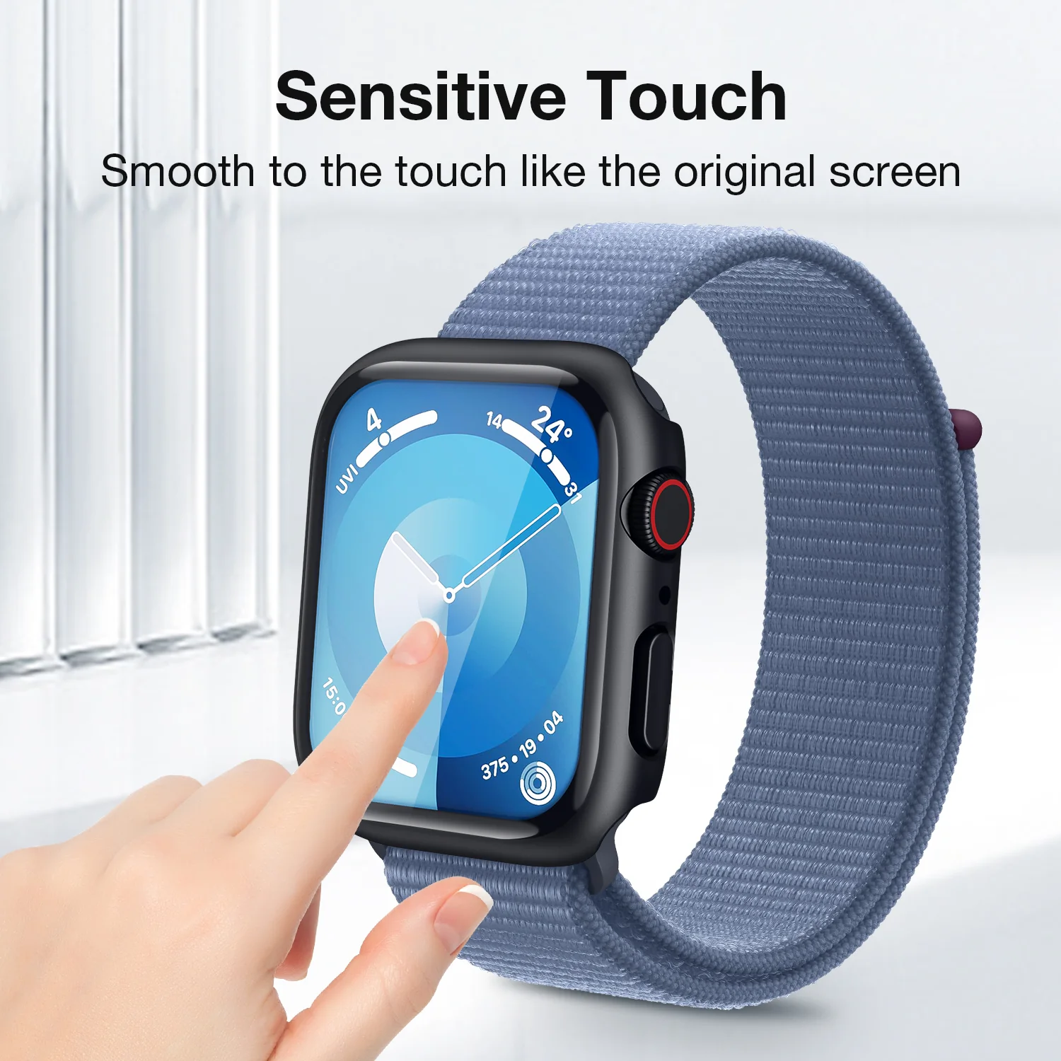 Tough On Apple Watch Case Series 10 42mm with Tempered Glass Screen Protector - Image 4
