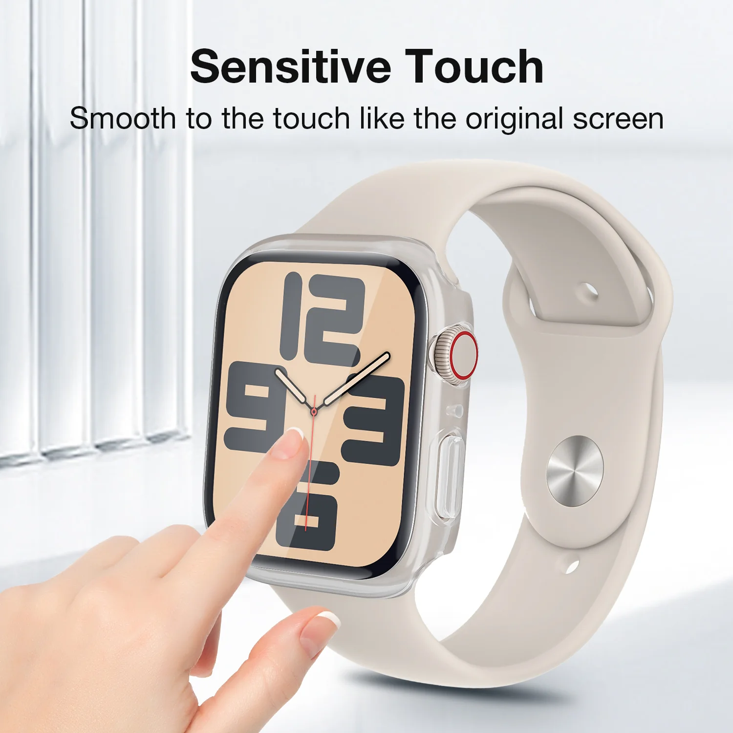 Tough On Apple Watch Case Series 6 / 5 / 4 / SE 44mm with Tempered Glass Screen Protector - Image 12