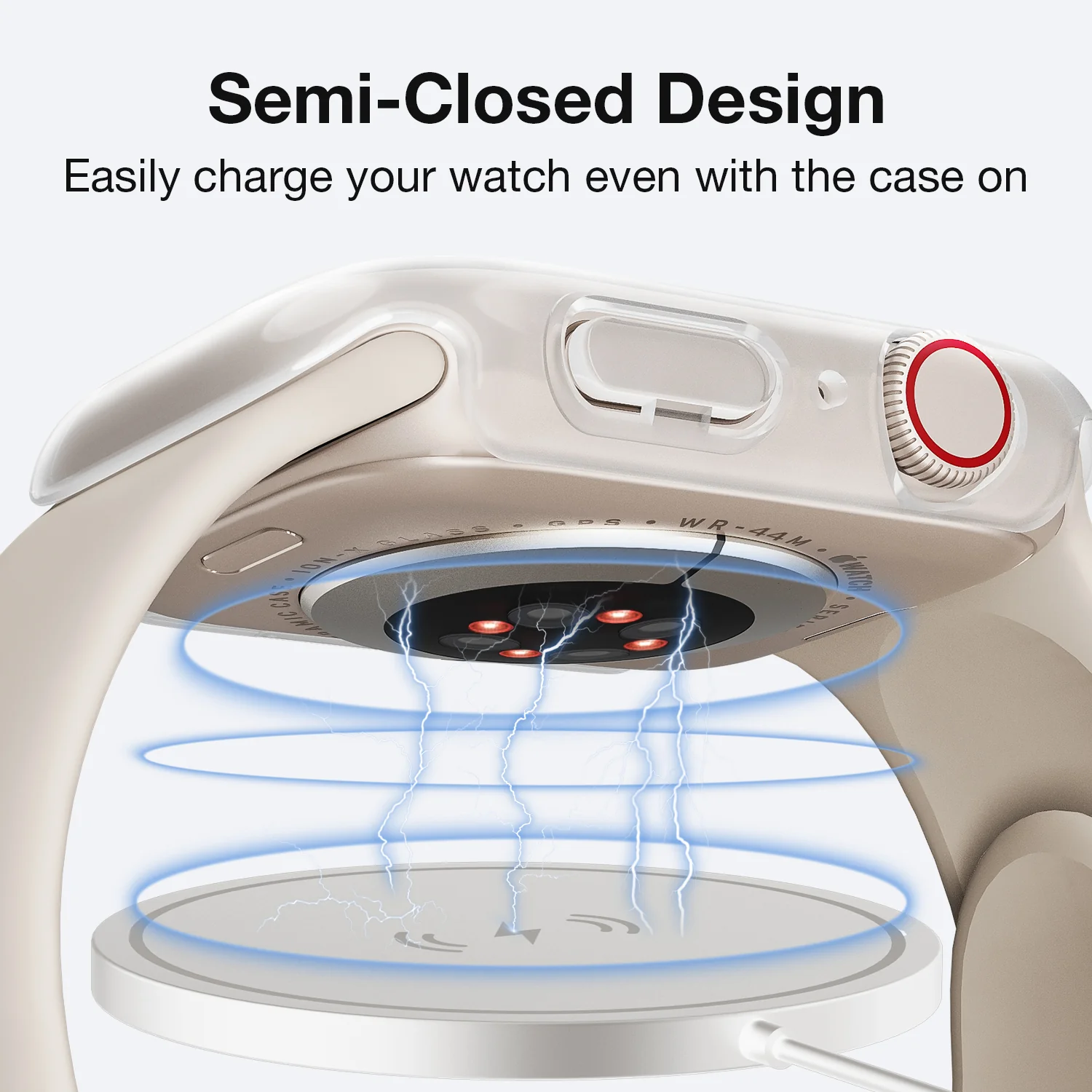 Tough On Apple Watch Case Series 6 / 5 / 4 / SE 44mm with Tempered Glass Screen Protector - Image 13