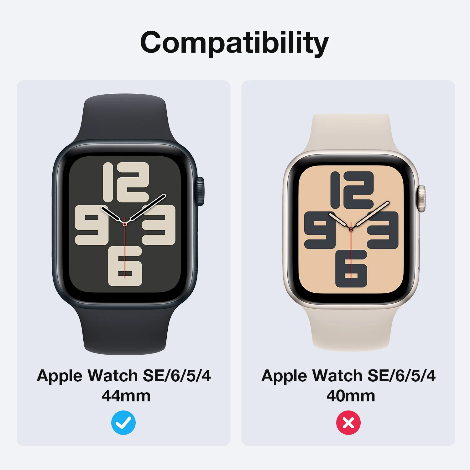 Tough On Apple Watch Case Series 6 / 5 / 4 / SE 44mm with Tempered Glass Screen Protector - Image 2