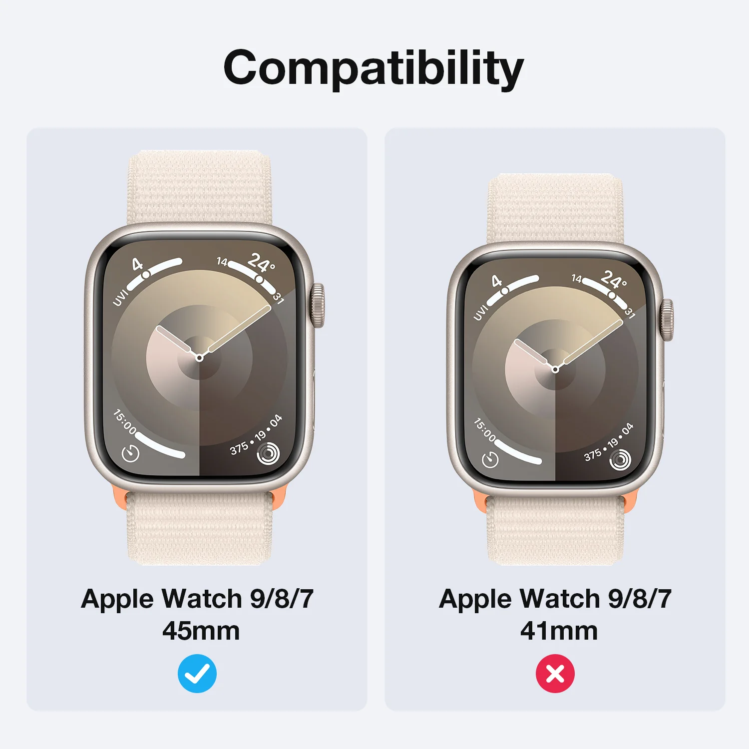 Tough On Apple Watch Case Series 9 / 8 / 7 45mm with Tempered Glass Screen Protector - Image 9