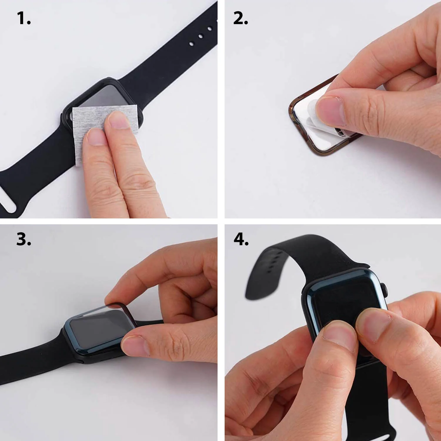 Tough On Apple Watch Ultra / Ultra2 Screen Protector 49mm Nano Xtreme Guard Black - Image 9