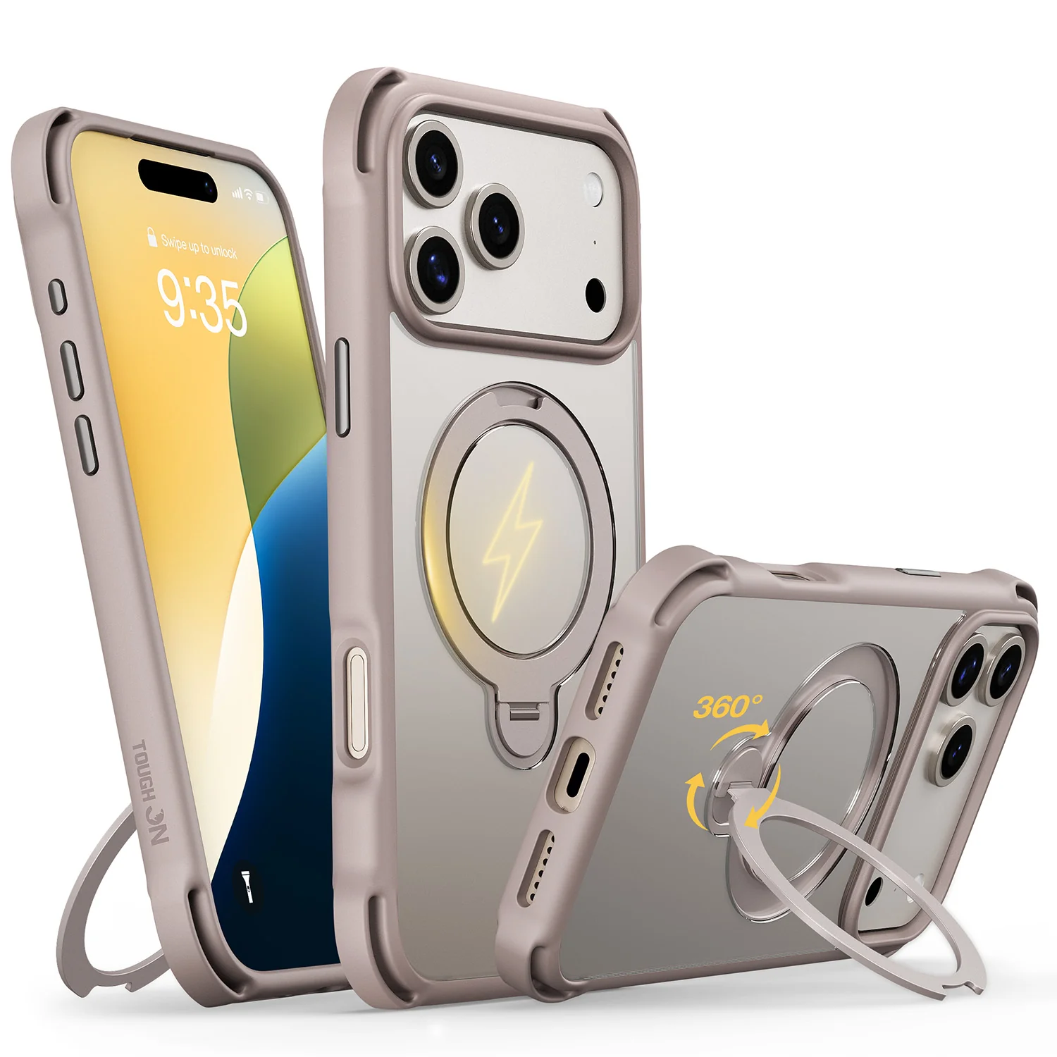Tough On Armour Case with Ring Holder Stand MagSafe Compatible for iPhone 17 Series - Image 10