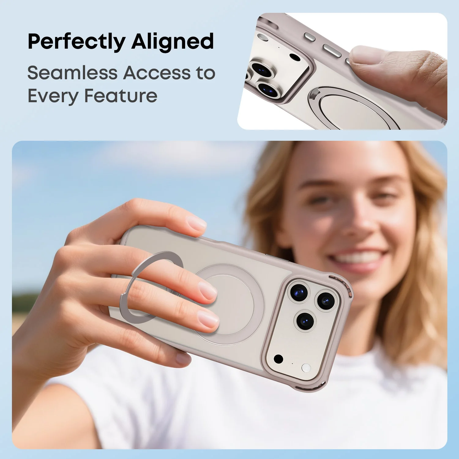 Tough On Armour Case with Ring Holder Stand MagSafe Compatible for iPhone 17 Series - Image 16