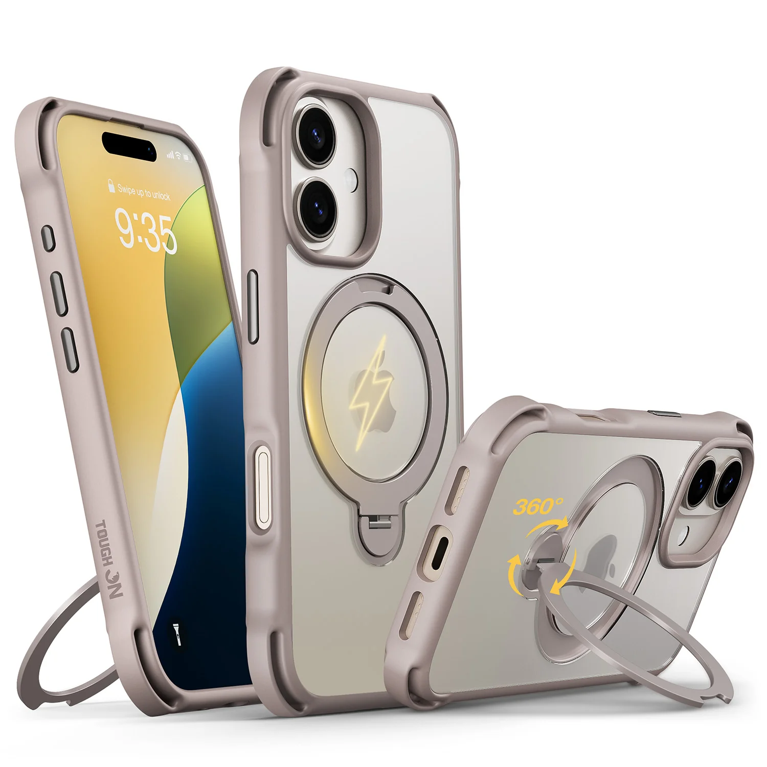 Tough On Armour Case with Ring Holder Stand MagSafe Compatible for iPhone 17 Series - Image 18